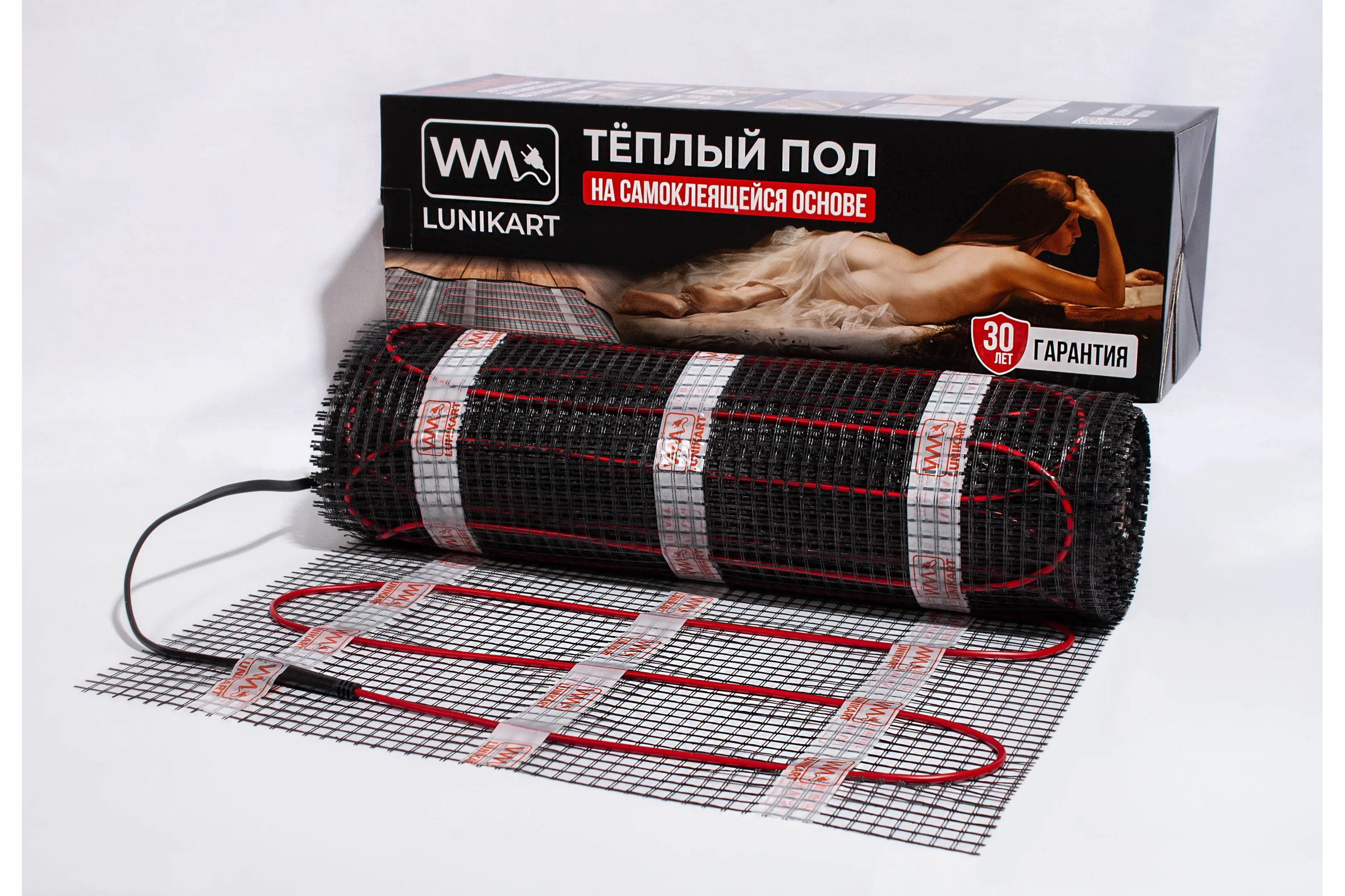 Теплый пол / мат нагревательный WM " LunikartM 560 Вт/3,5 кв.м " LunikartM 560 Вт/3,5 кв.м "WM" LunikartM 560 Вт/3,5 кв.м