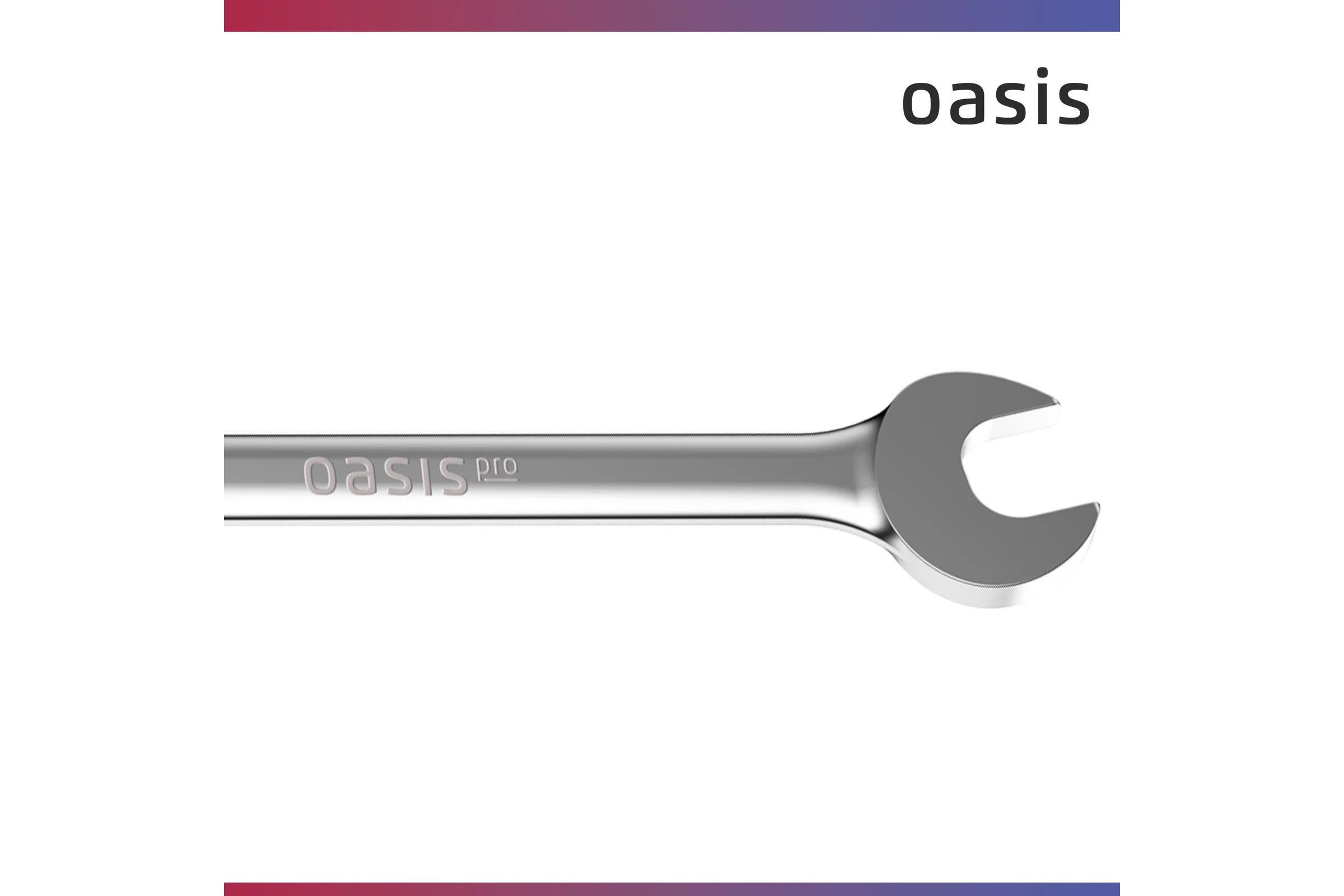 Гаечный ключ рожковый OASIS Pro 27x30 мм (сатиновый хром) 103011503044