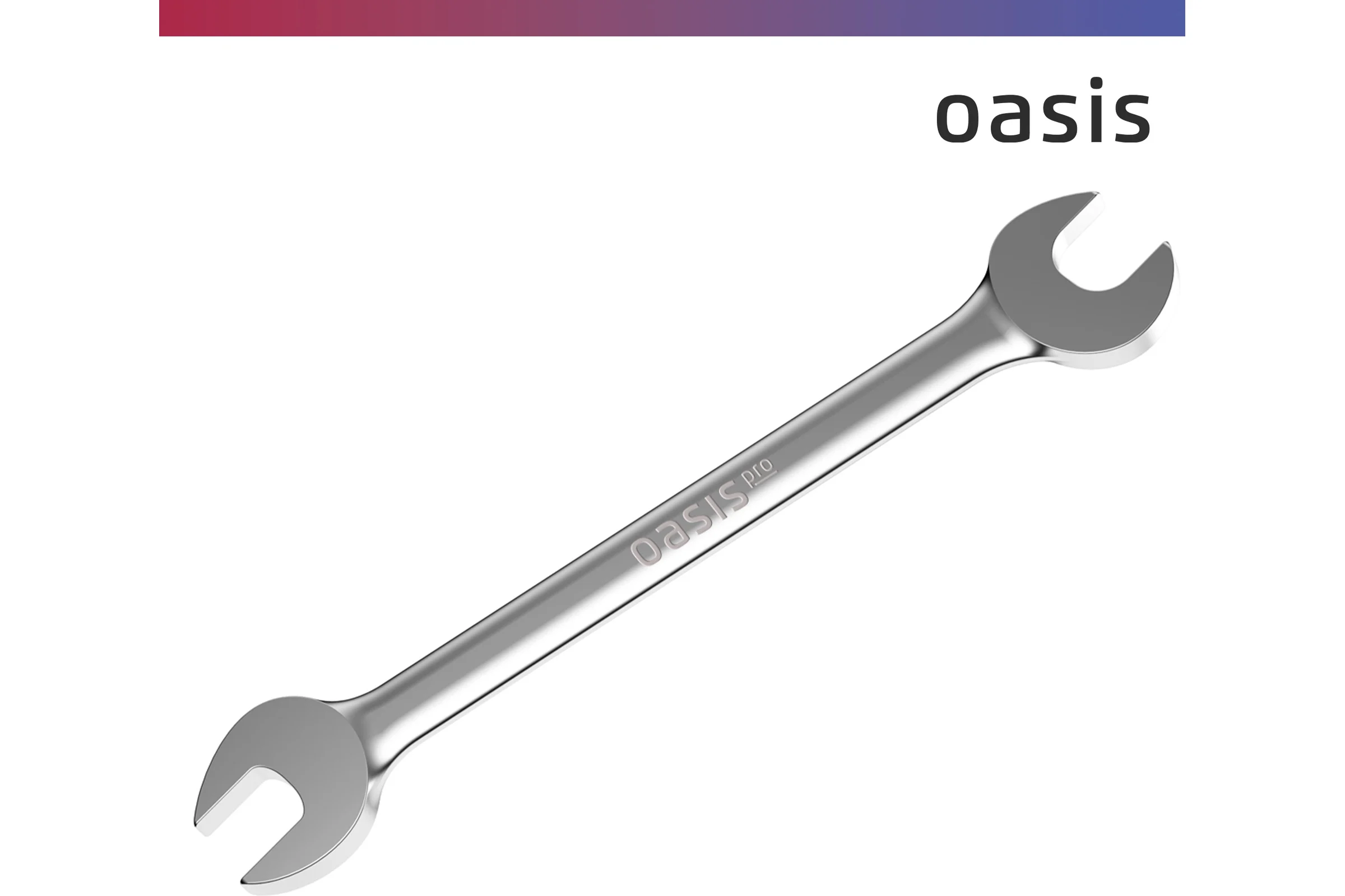 Гаечный ключ рожковый OASIS Pro 27x30 мм (сатиновый хром) 103011503044