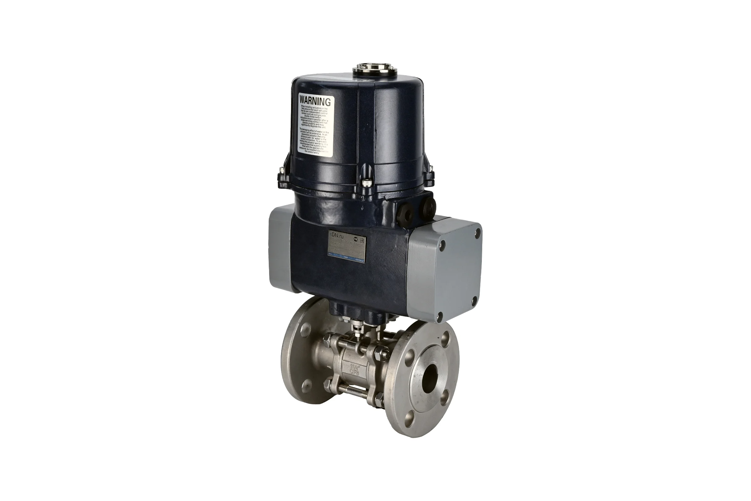 Кран DN.ru КШФПТ-ISO.316.180 Ду100 Ру16 WDVF, электропривод QT-W (M)-014 220В D160-68502
