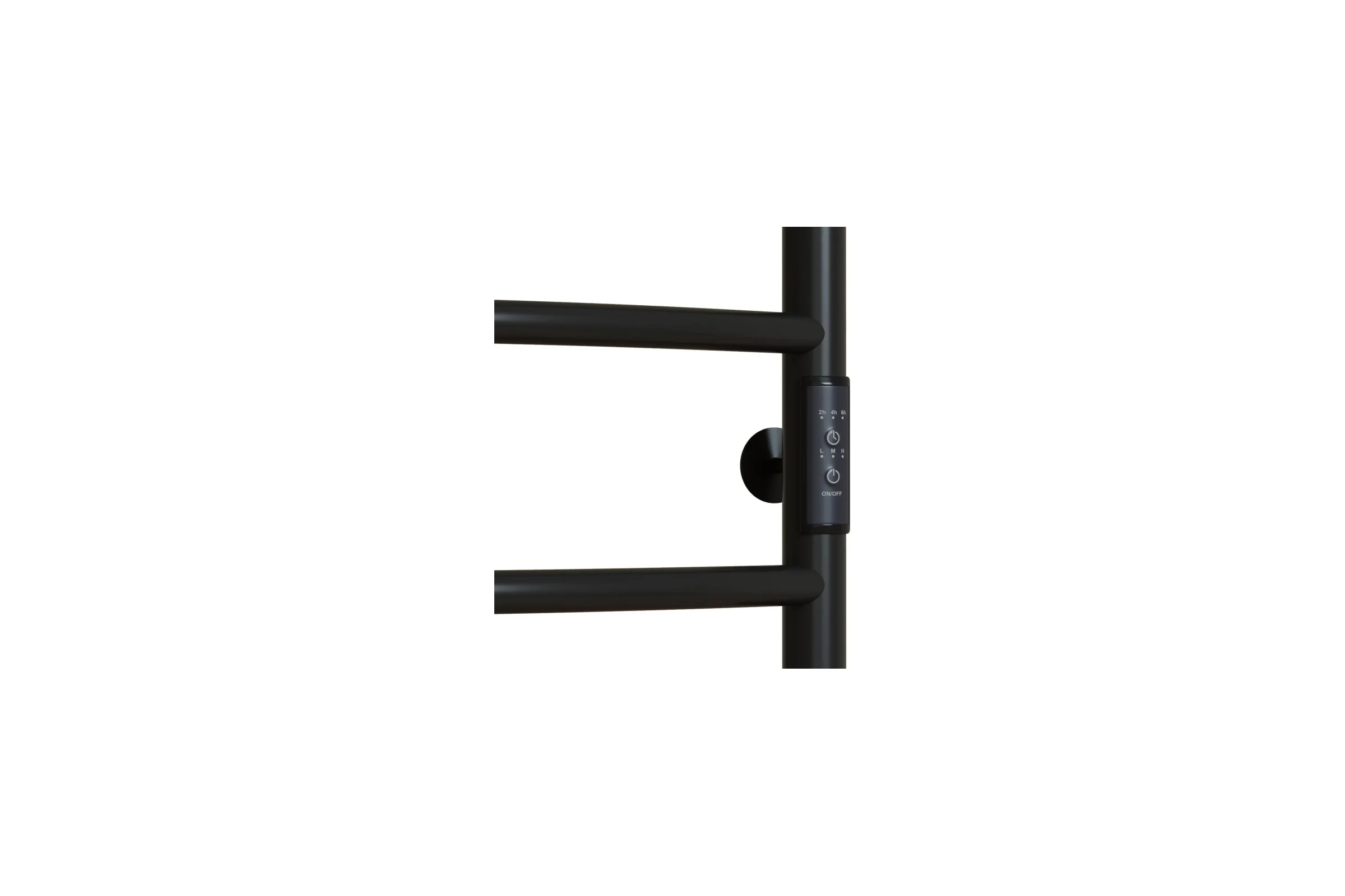 Полотенцесушитель MIXLINE VEGA 80x50 таймер, 318Вт, 5 перекладин + ПОЛКА электрический ЧЕРНЫЙ 556355