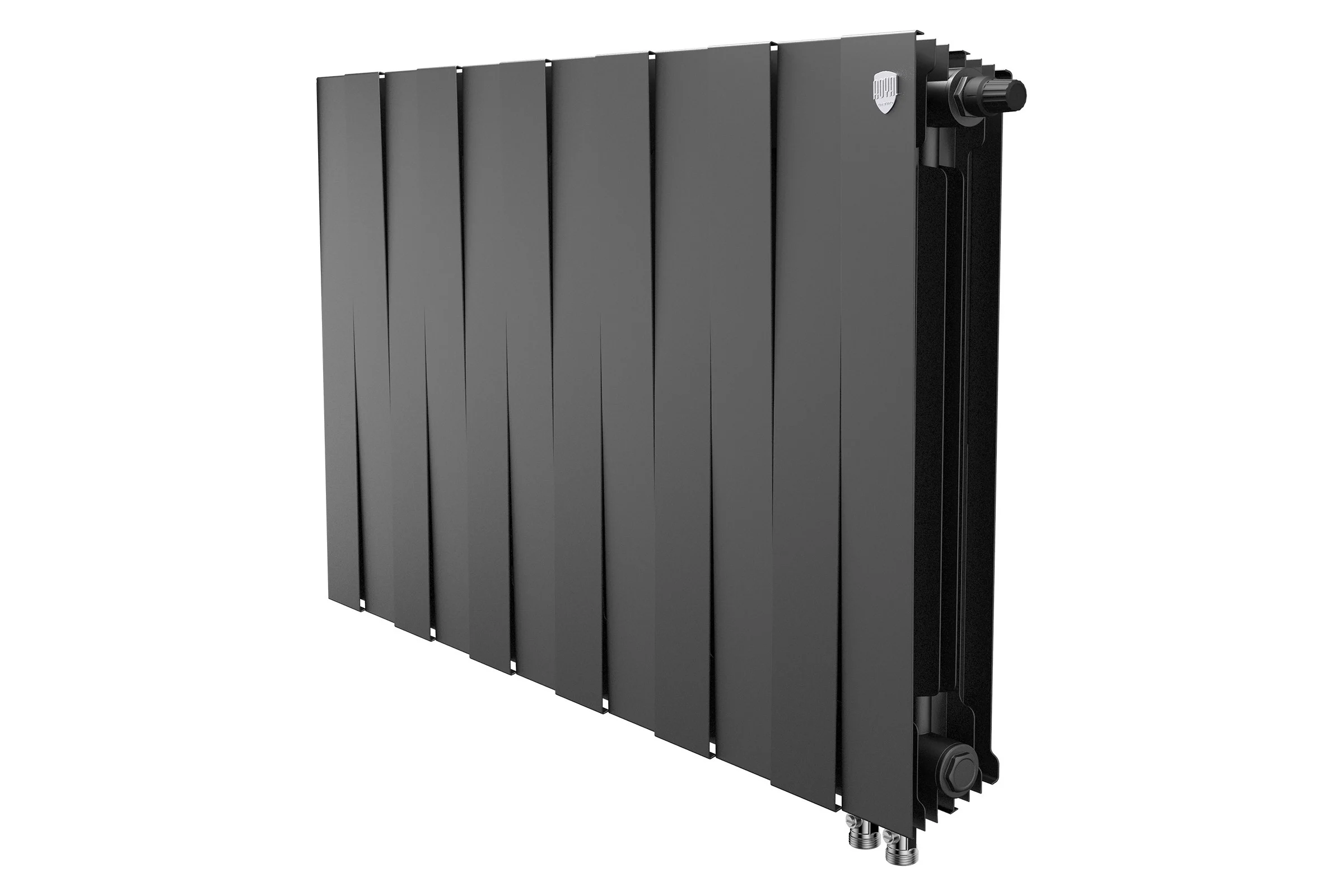 Радиатор биметаллический ROYAL THERMO PianoForte 500 Чёрный VR80 - 12 секц. НС-1682390
