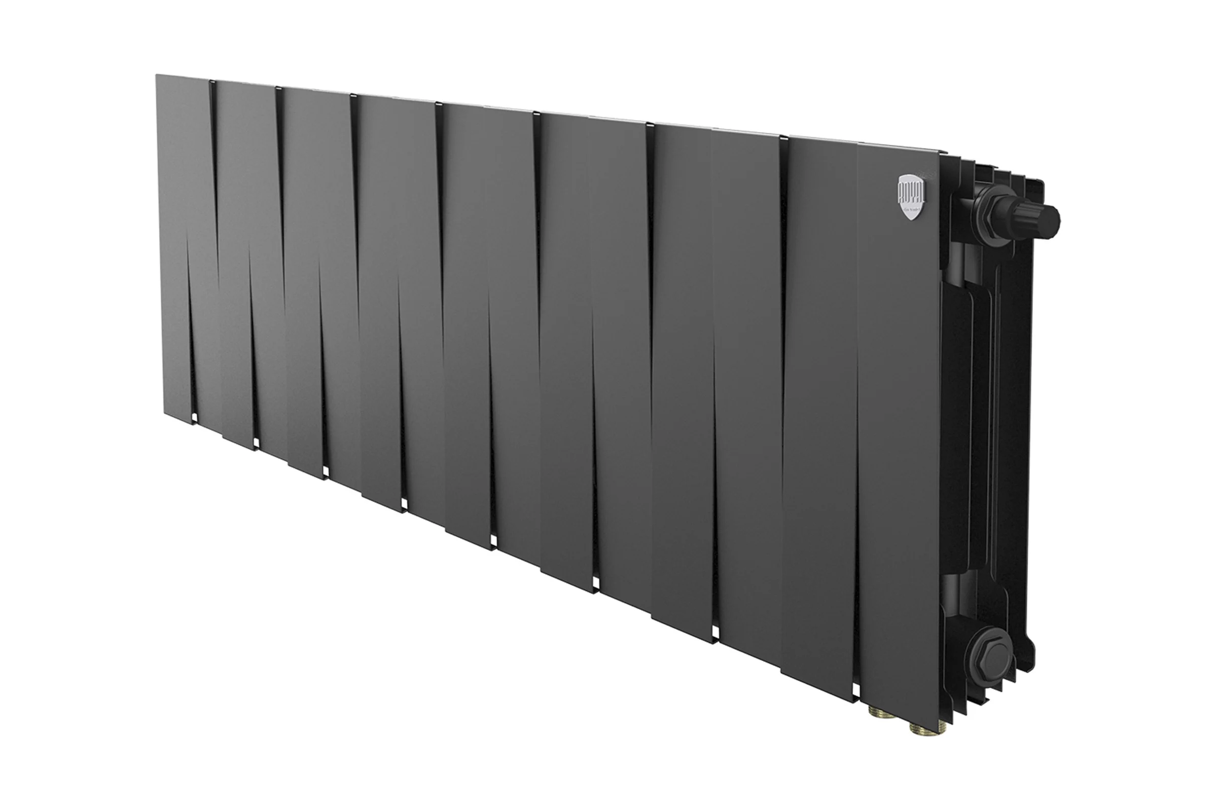 Радиатор биметаллический ROYAL THERMO PianoForte 300 Чёрный VR80 - 16 секц. НС-1682359