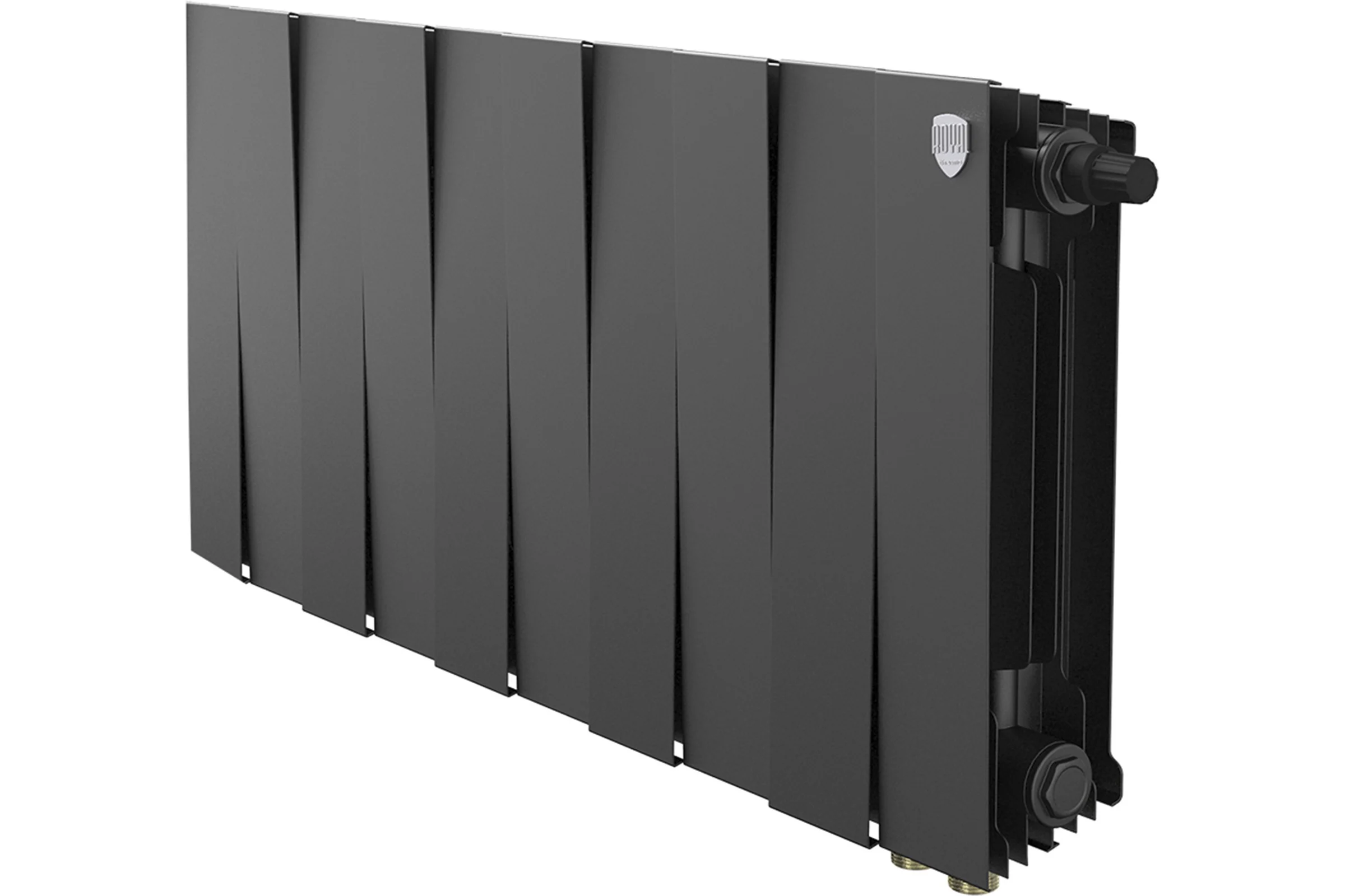 Радиатор биметаллический ROYAL THERMO PianoForte 300 Чёрный VR80 - 10 секц. НС-1682356