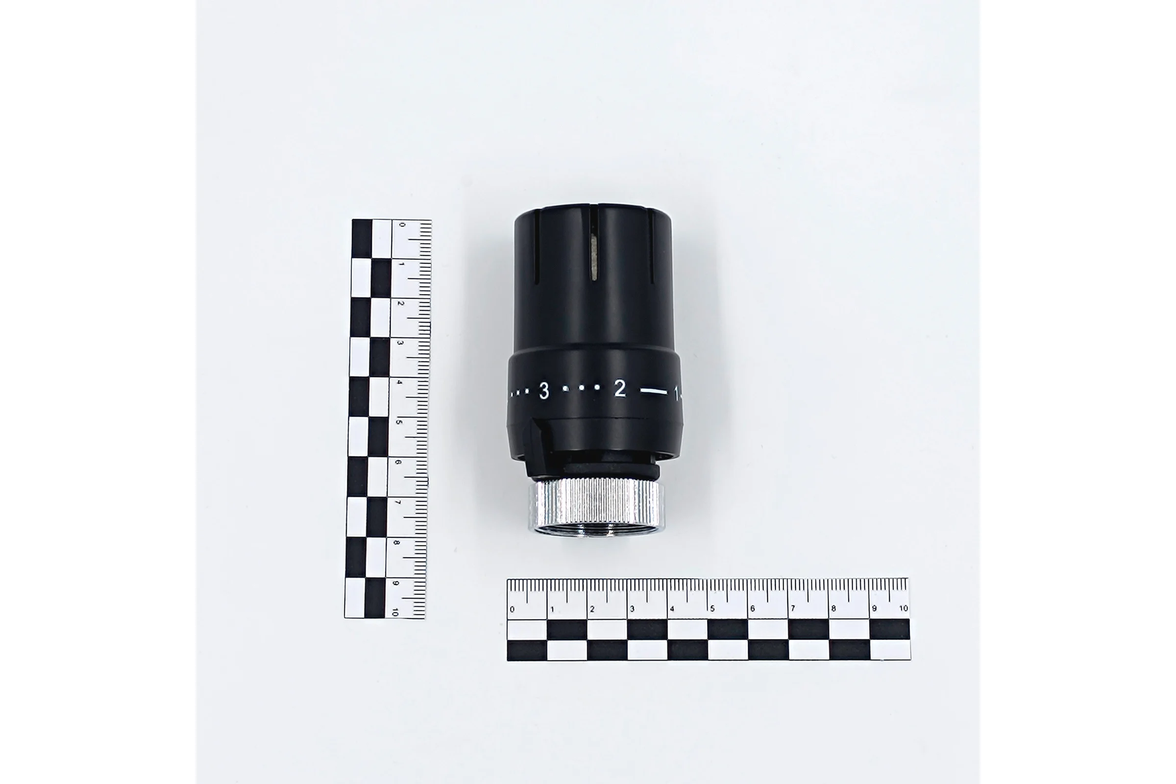 Термостатическая головка Primoclima Armature Mini, М30x1,5, черный матовый PCHEAD15B