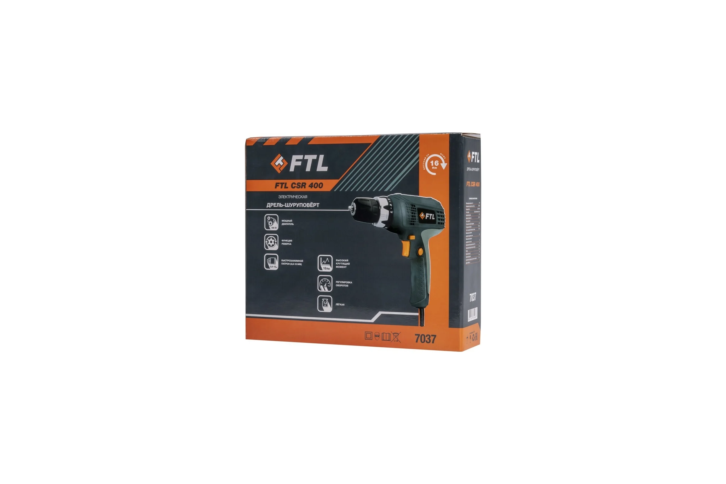 Дрель-шуруповерт FTL CSR 400 7037