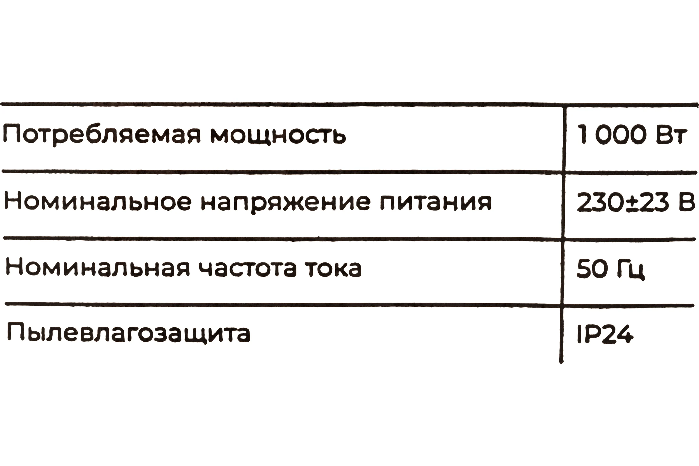 Электрический конвектор 1000 Вт Gigant GCEX-1 ET