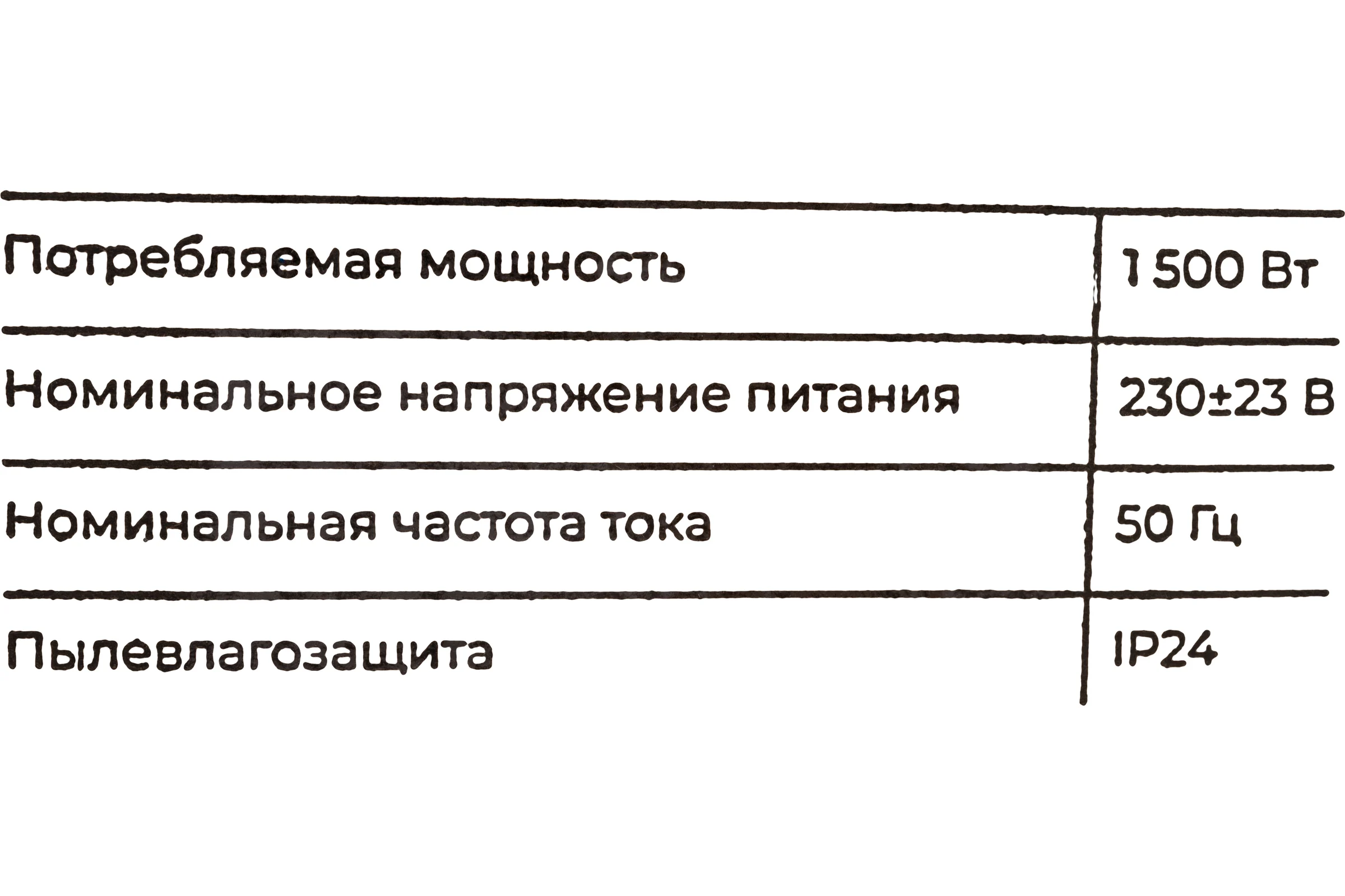 Электрический конвектор 1500 Вт Gigant GCEX-1,5 ET