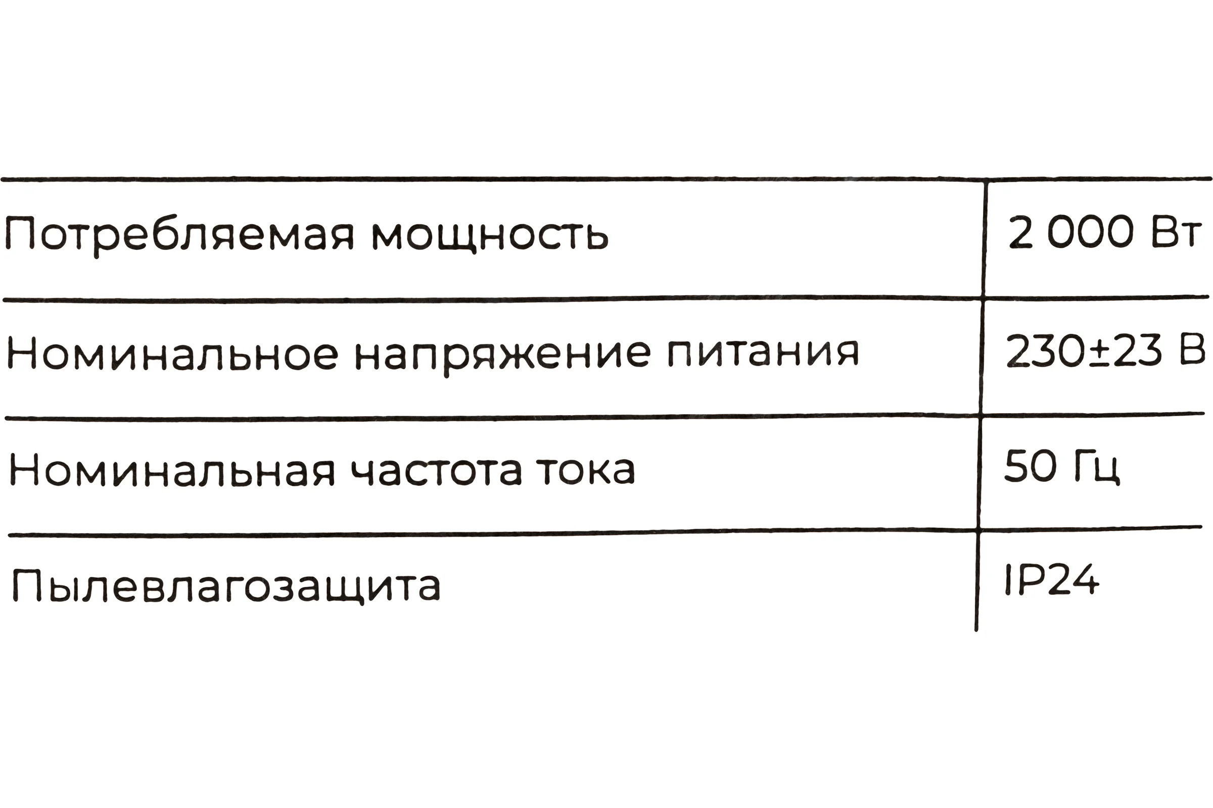 Электрический конвектор 2000 Вт Gigant GCEX-2 ET