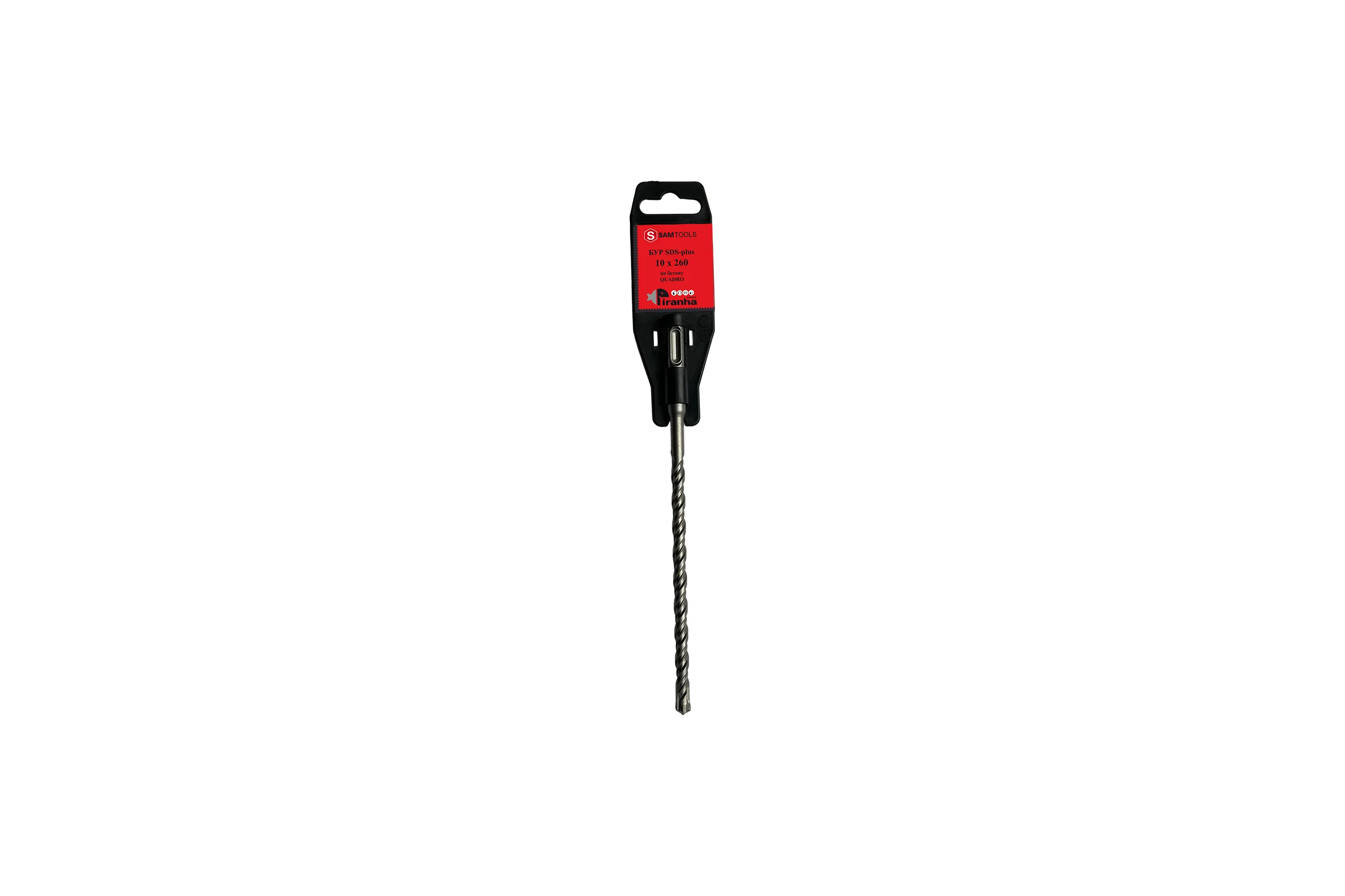 Бур по бетону SAMGRUPP SDS-plus 10x260 PIRANHA QUADRO SAMC-008410260