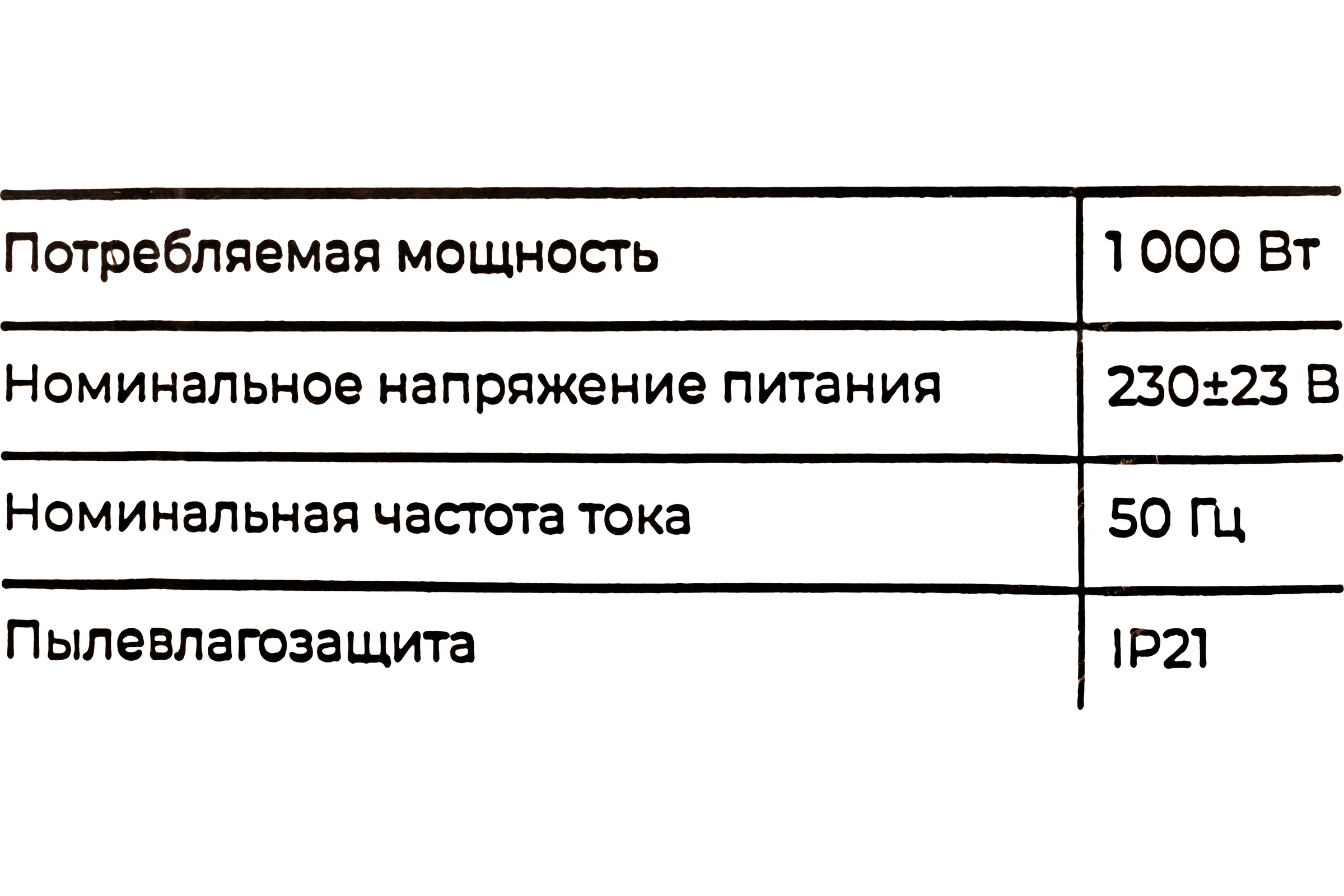Электрический конвектор 1 кВт Gigant GECS-1 MT