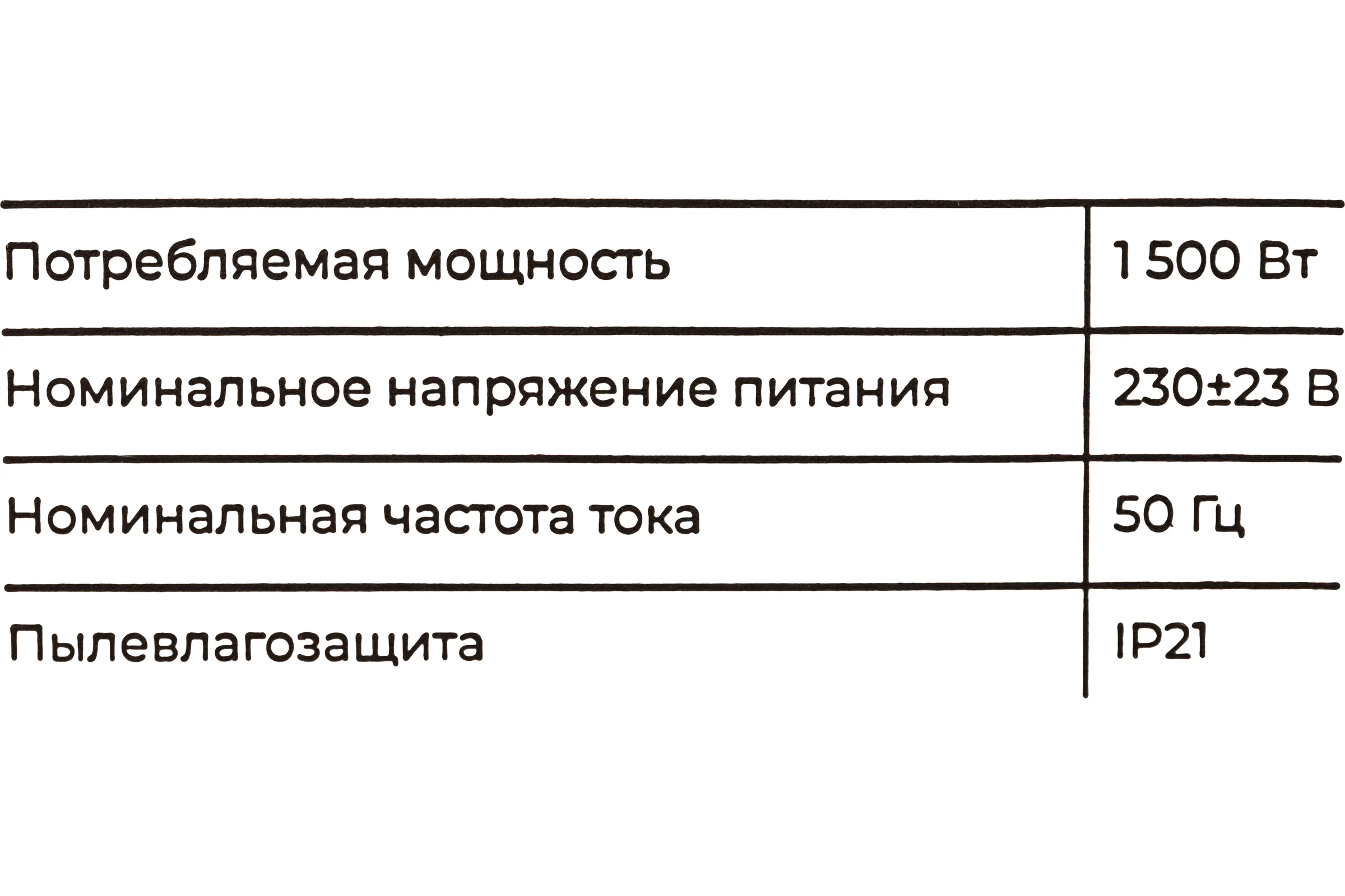 Электрический конвектор 1,5 кВт Gigant GECS-1,5 MT