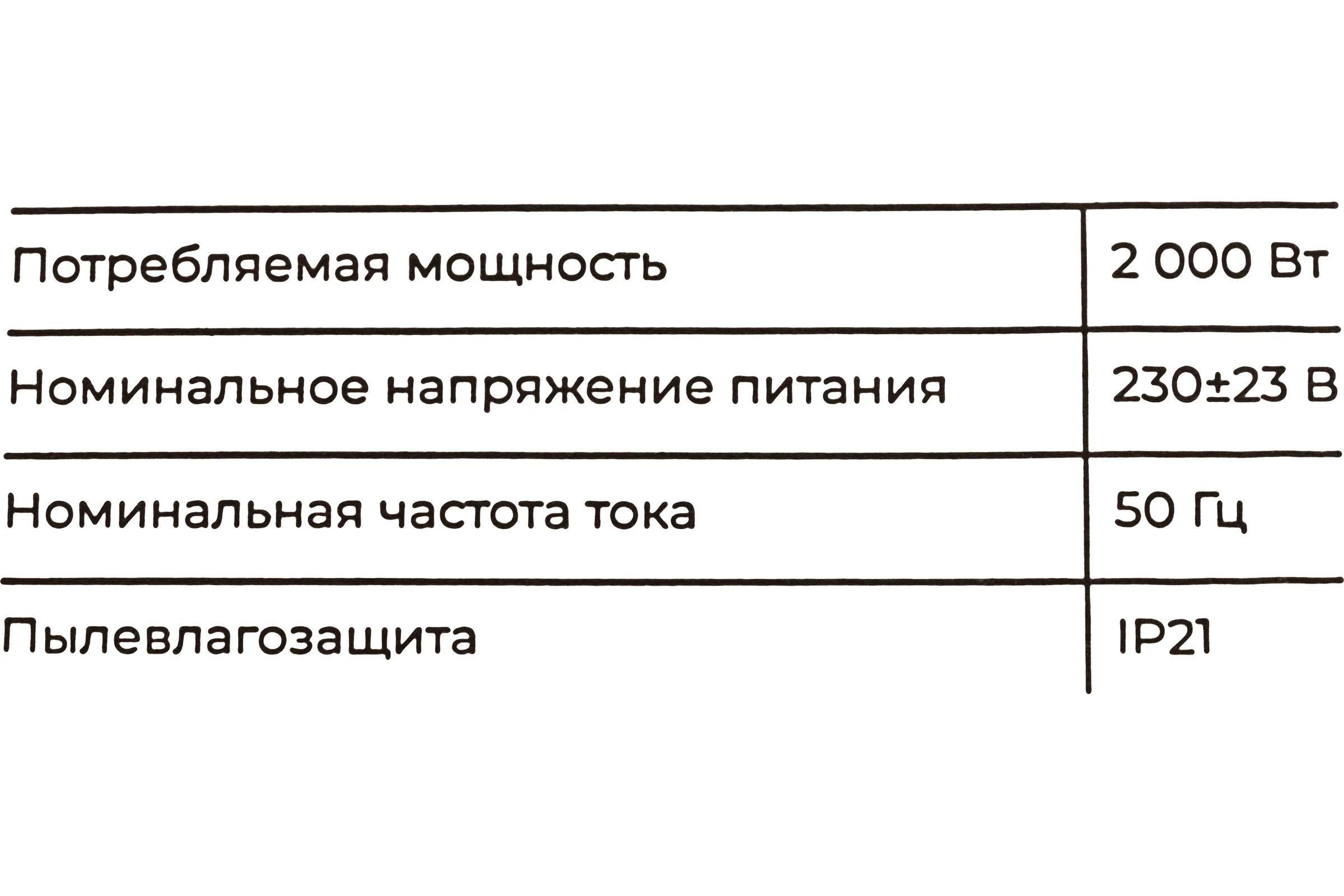 Электрический конвектор 2 кВт Gigant GECS-2 MT