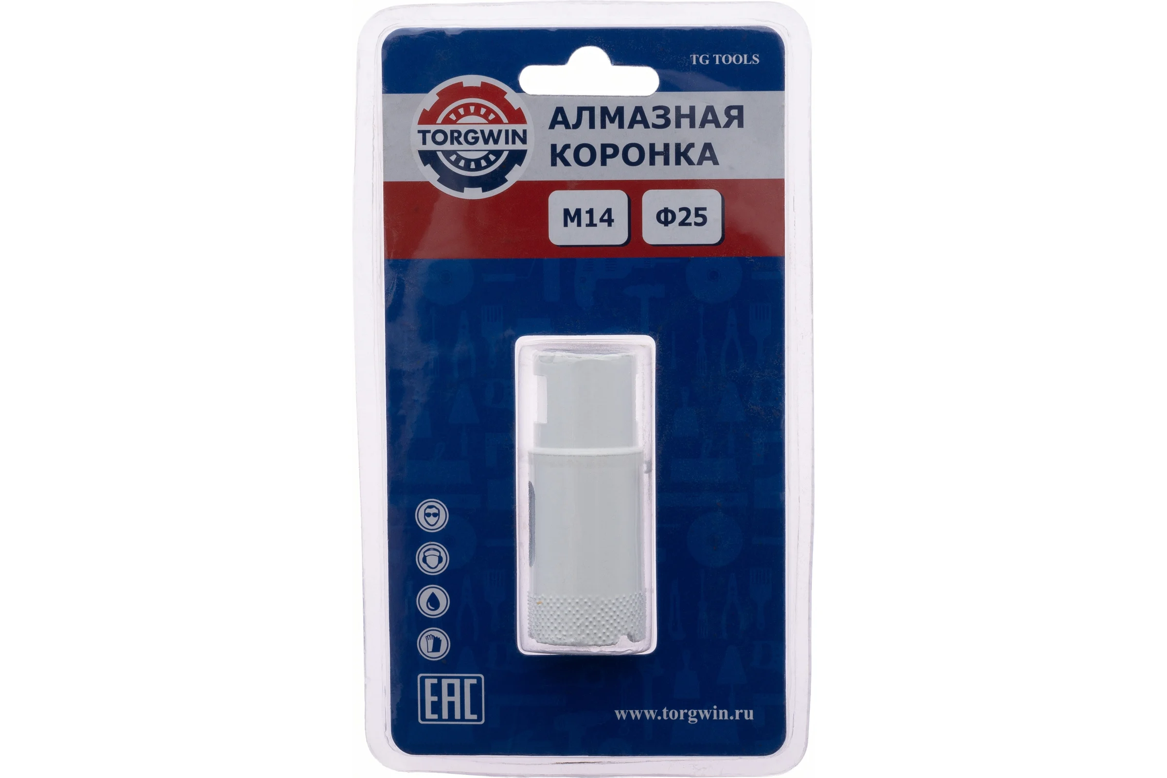 Коронка алмазная TORGWIN M14 для УШМ 25 мм T1830146