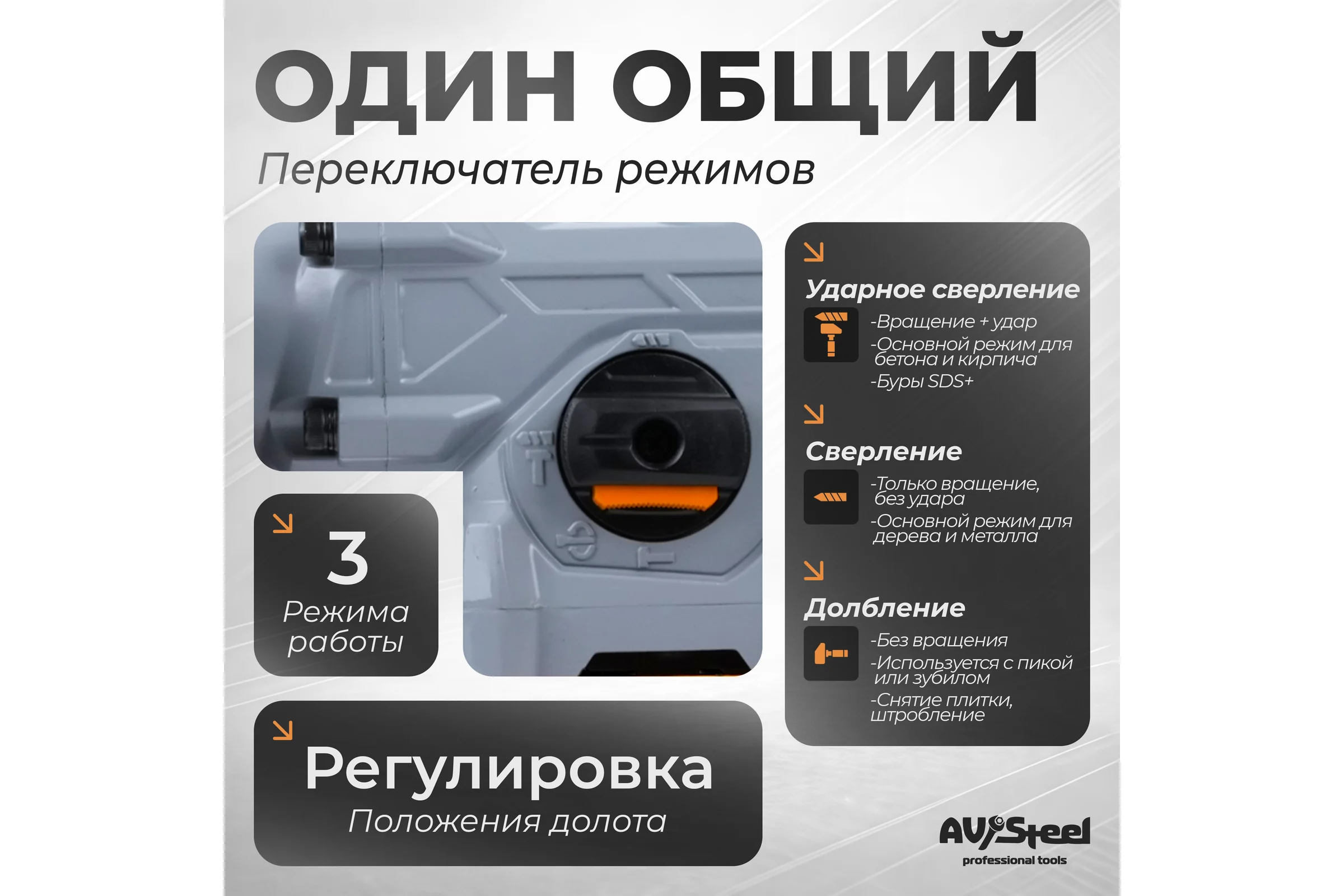 Перфоратор AV Steel AV-RH 5/1250 AV-961112