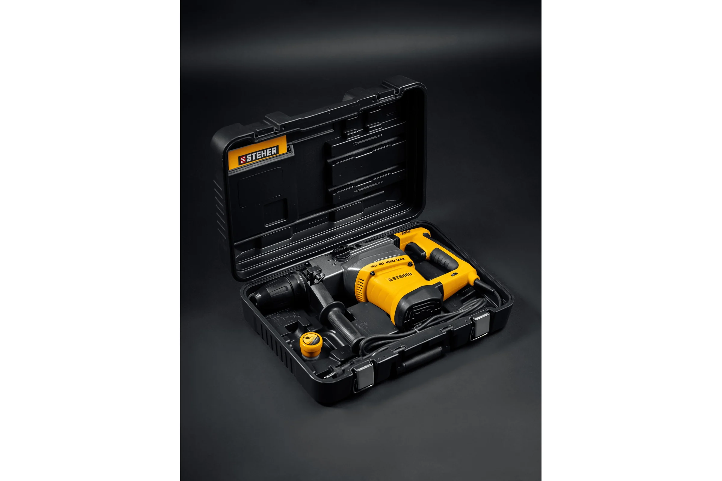 Перфоратор STEHER 40 мм, 1250 Вт, SDS-Max HD-40-1250 MAX