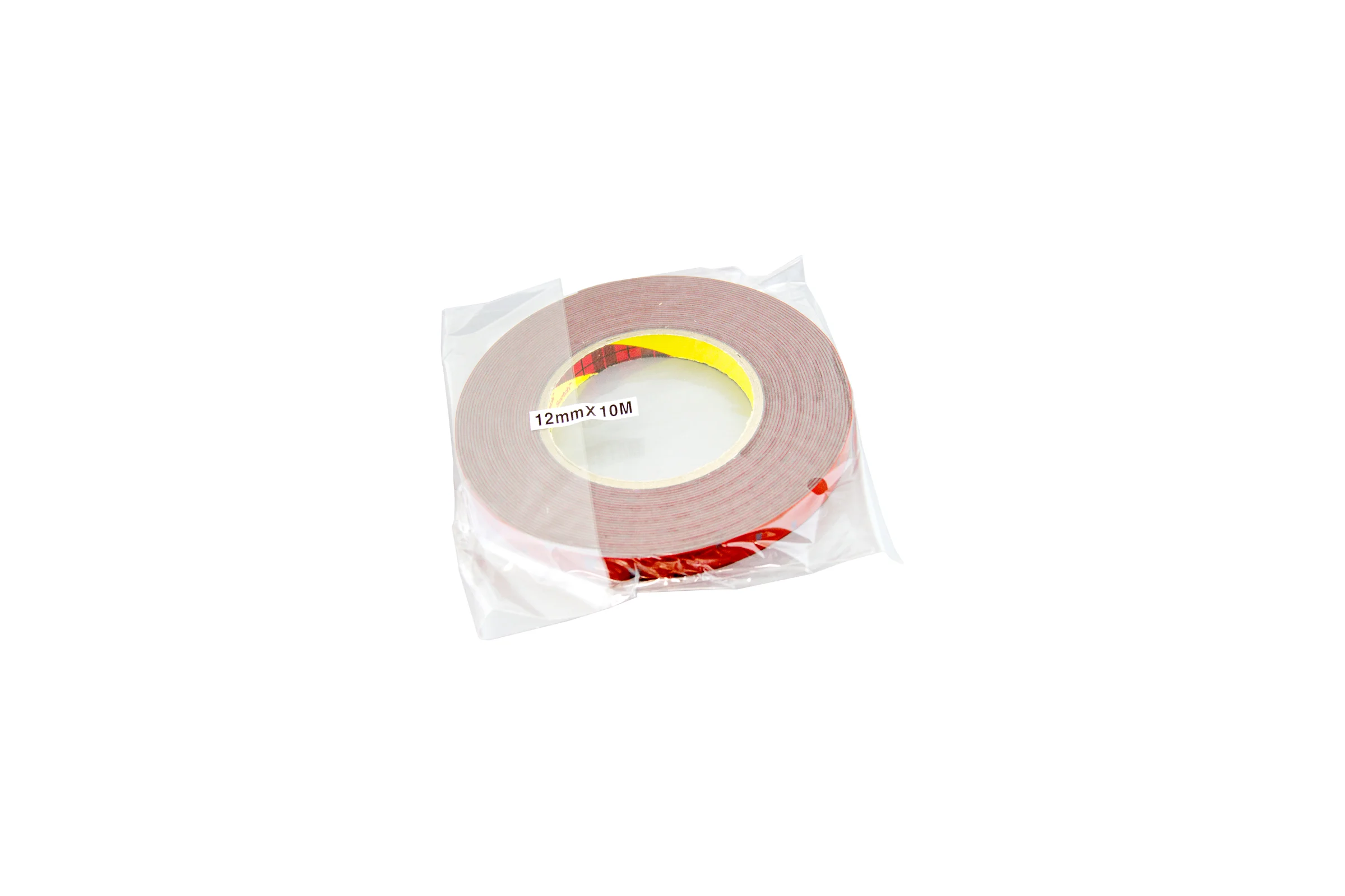 Оригинальный серый двусторонний скотч MTF Light 3M TAPE(ACRYL) 12мм х 10м красная подложка 3M12X1000R