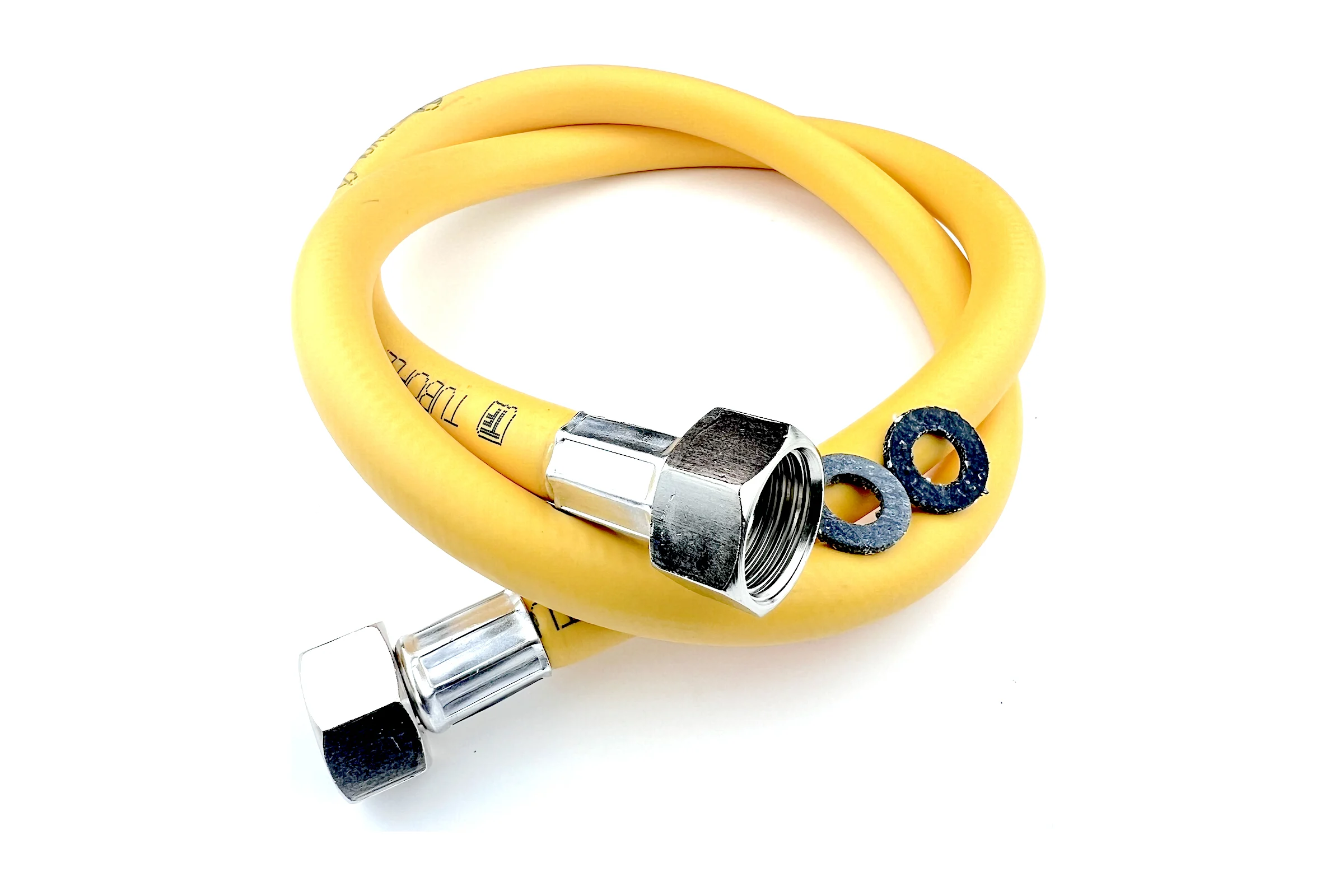 Газовый шланг TUBOFLEX 1/2" ВР/ВР, 1.5 м, желтый 4828407