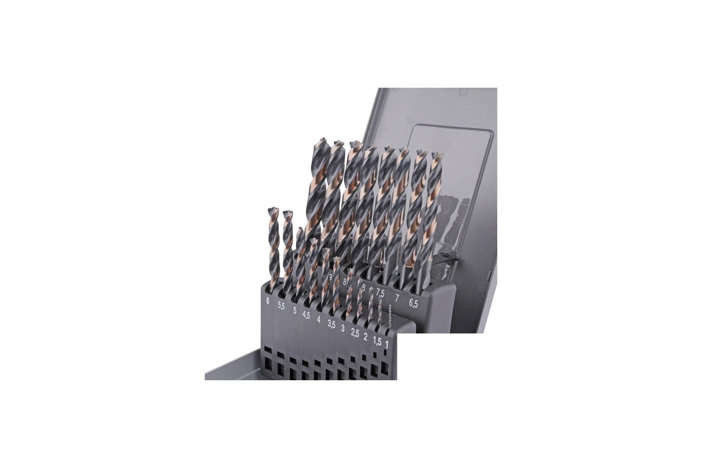 Набор сверл Powerspike (19 шт; 1-10 мм; DIN 338; HSSG) GSR B08348100