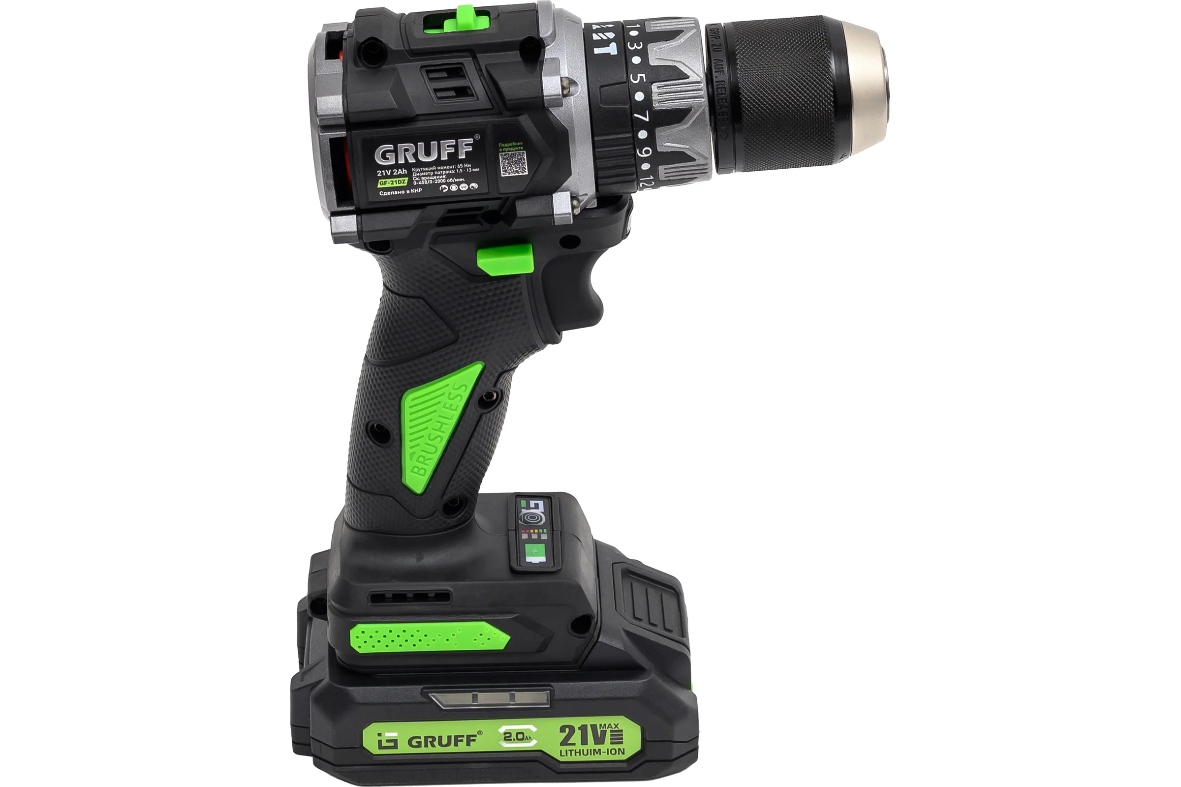 Аккумуляторный шуруповерт GRUFF GF-21DZ