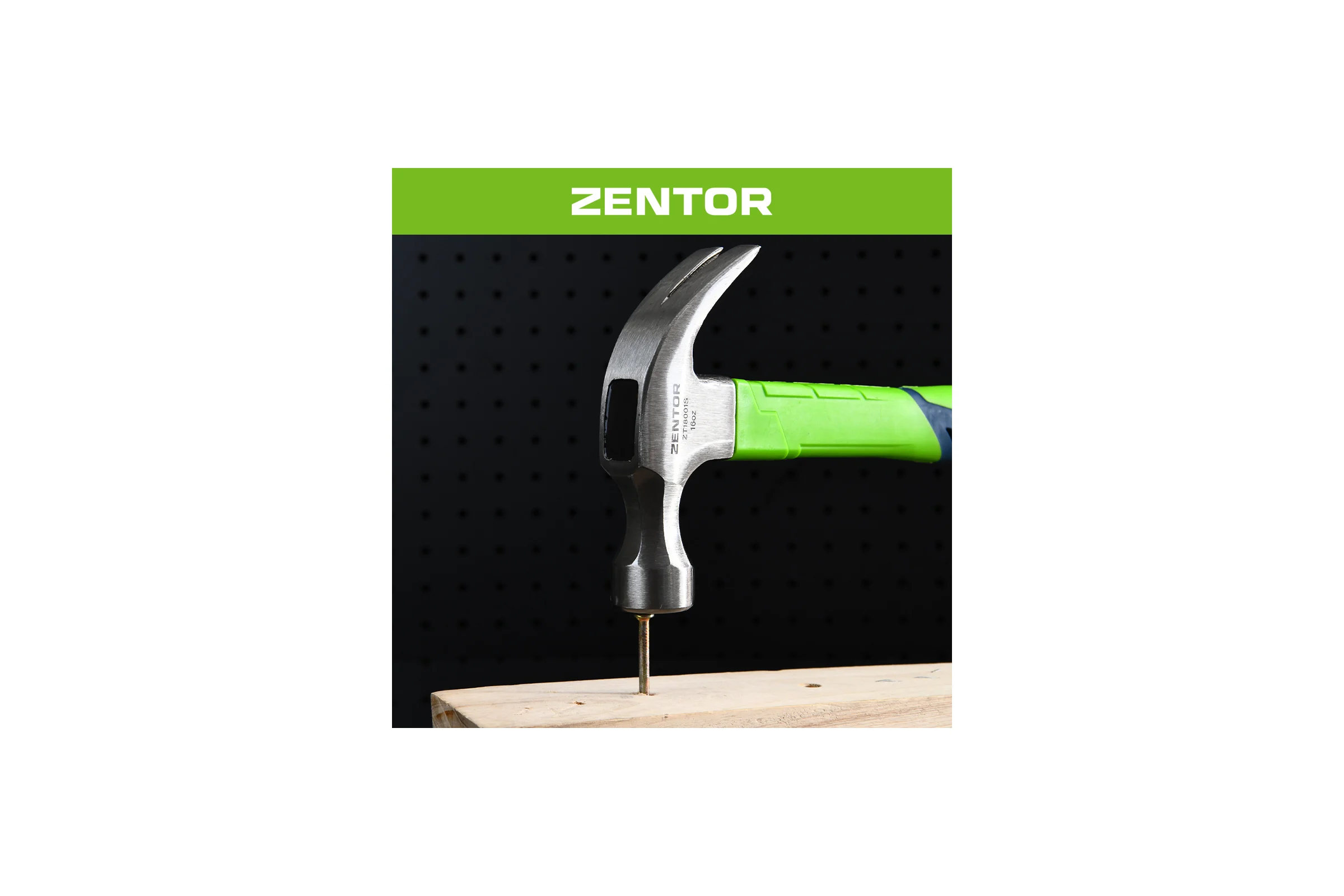 Молоток-гвоздодер Zentor 250 г ZT18001S