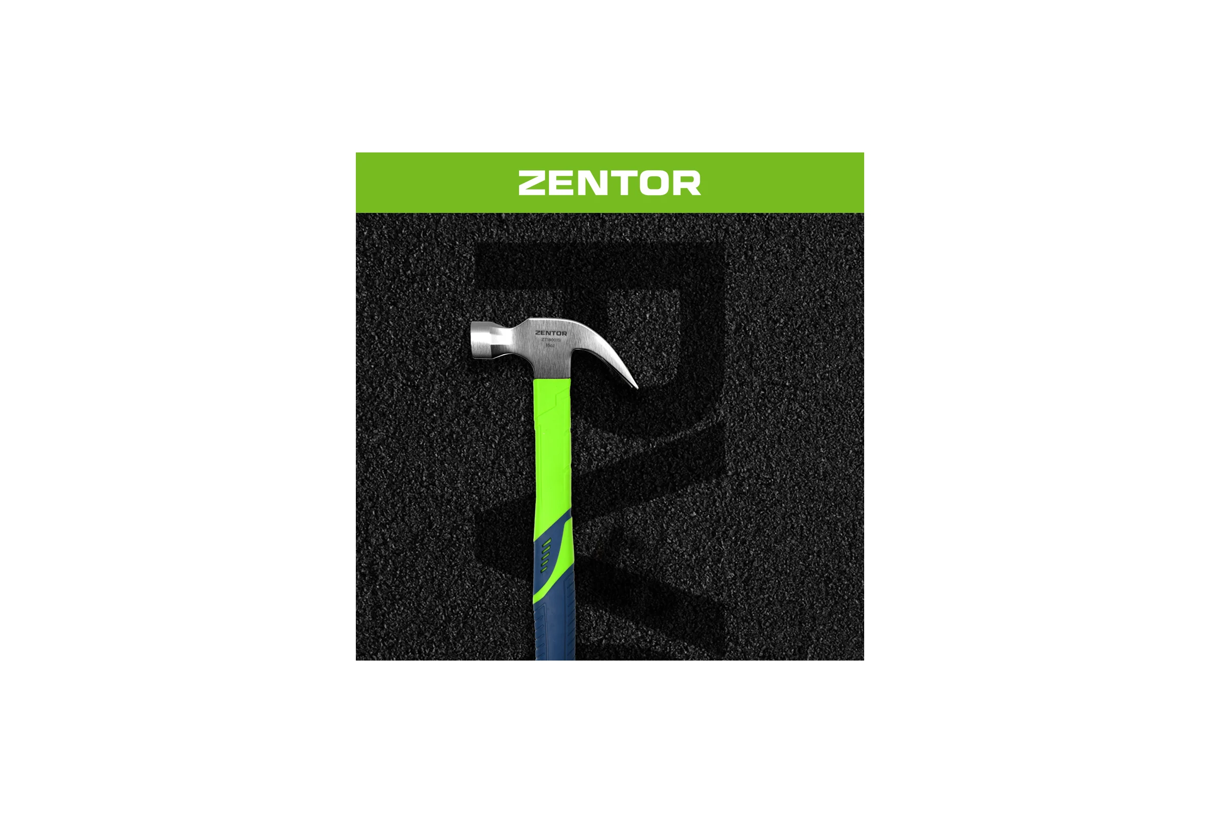 Молоток-гвоздодер Zentor 250 г ZT18001S