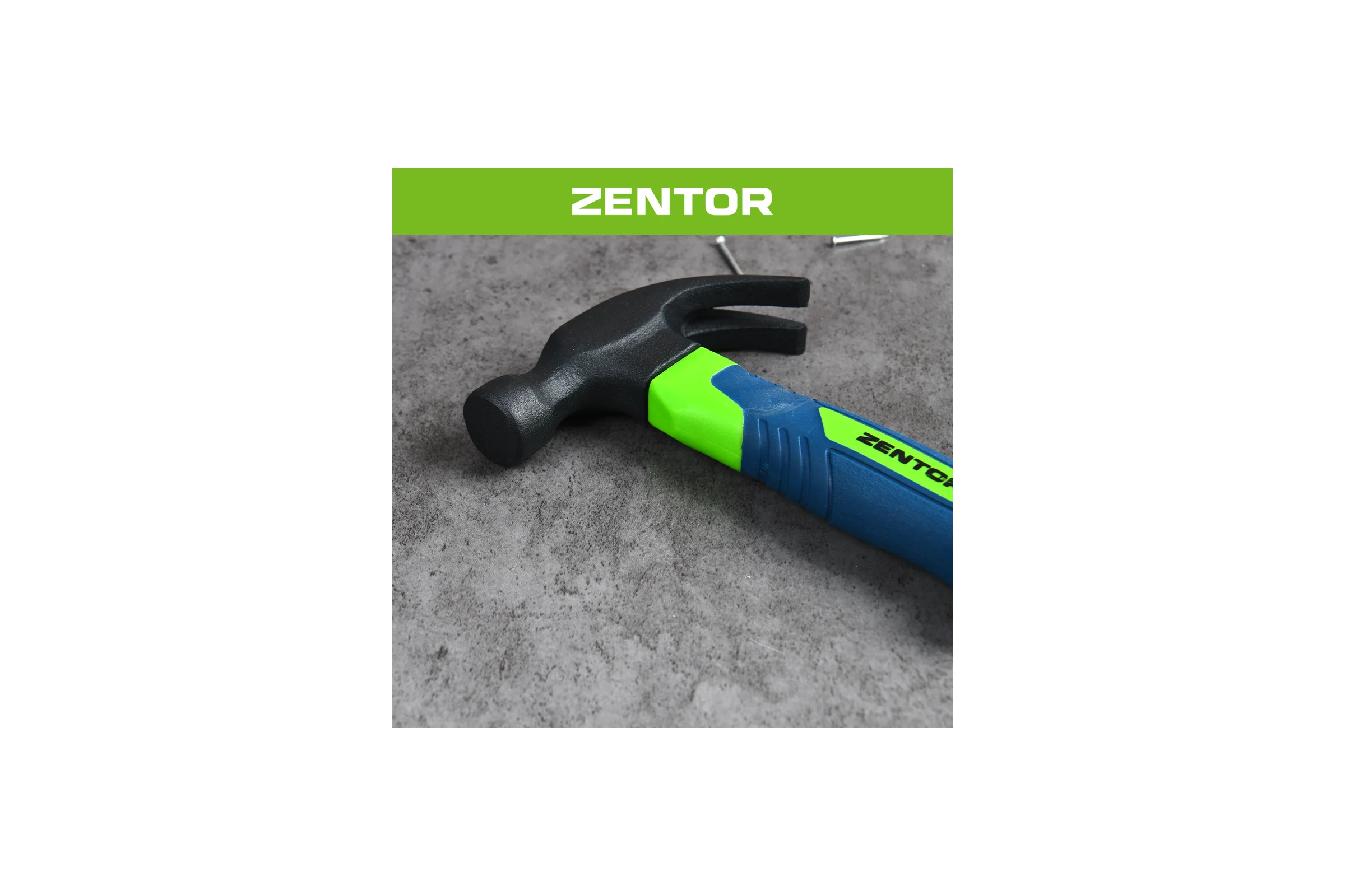 Молоток-гвоздодер мини Zentor 250 г ZT18100S