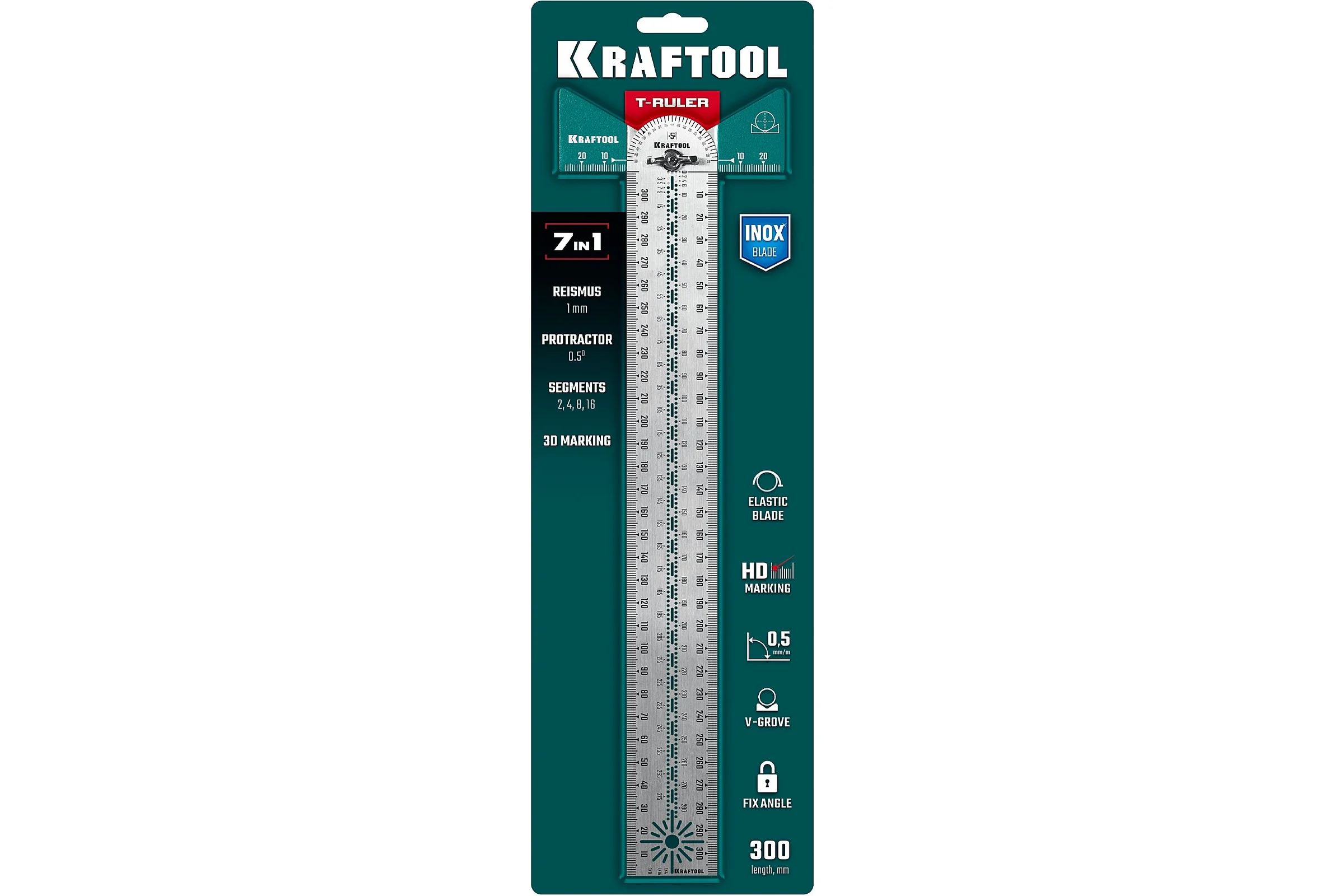 Высокоточная разметочная T-линейка KRAFTOOL 300 мм 34403