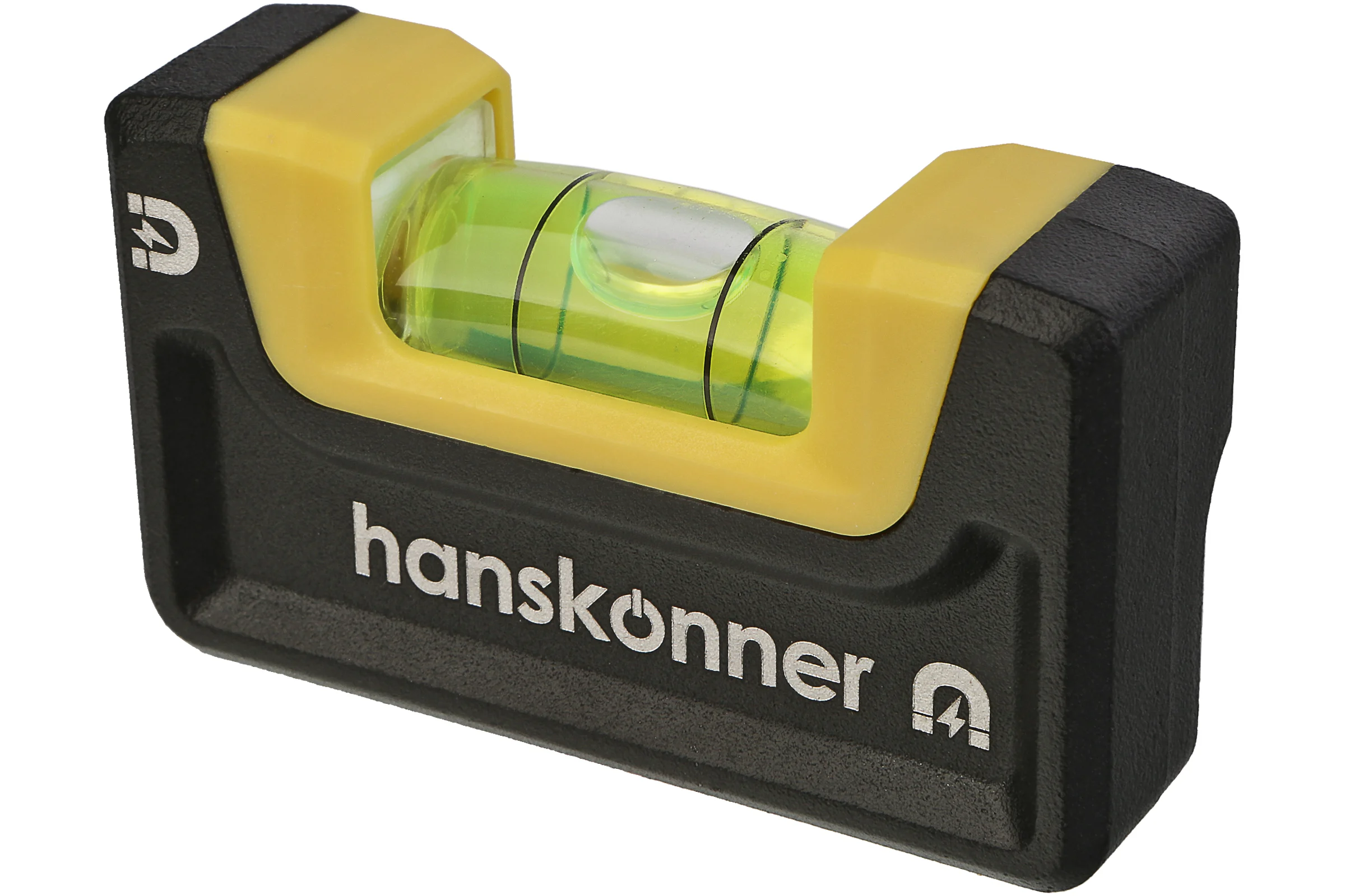 Уровень Hanskonner 65мм, 2 магнита, клипса, фрезерованный, 1 колба, точность 0.5мм/м HK2015-06-065