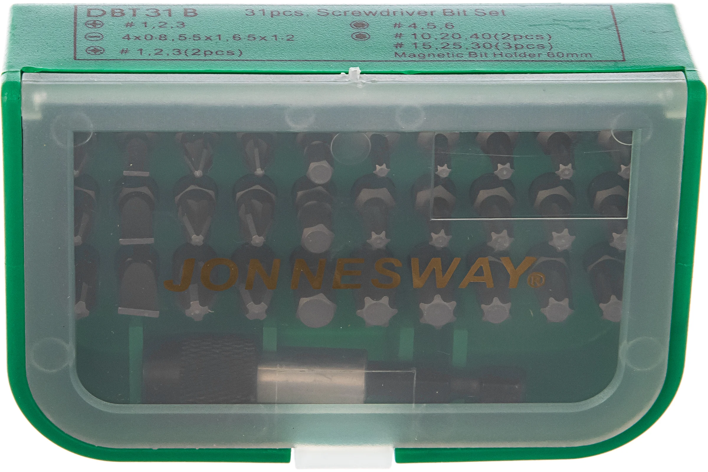 Комплект бит (S2; 31 шт) Jonnesway DBT31B