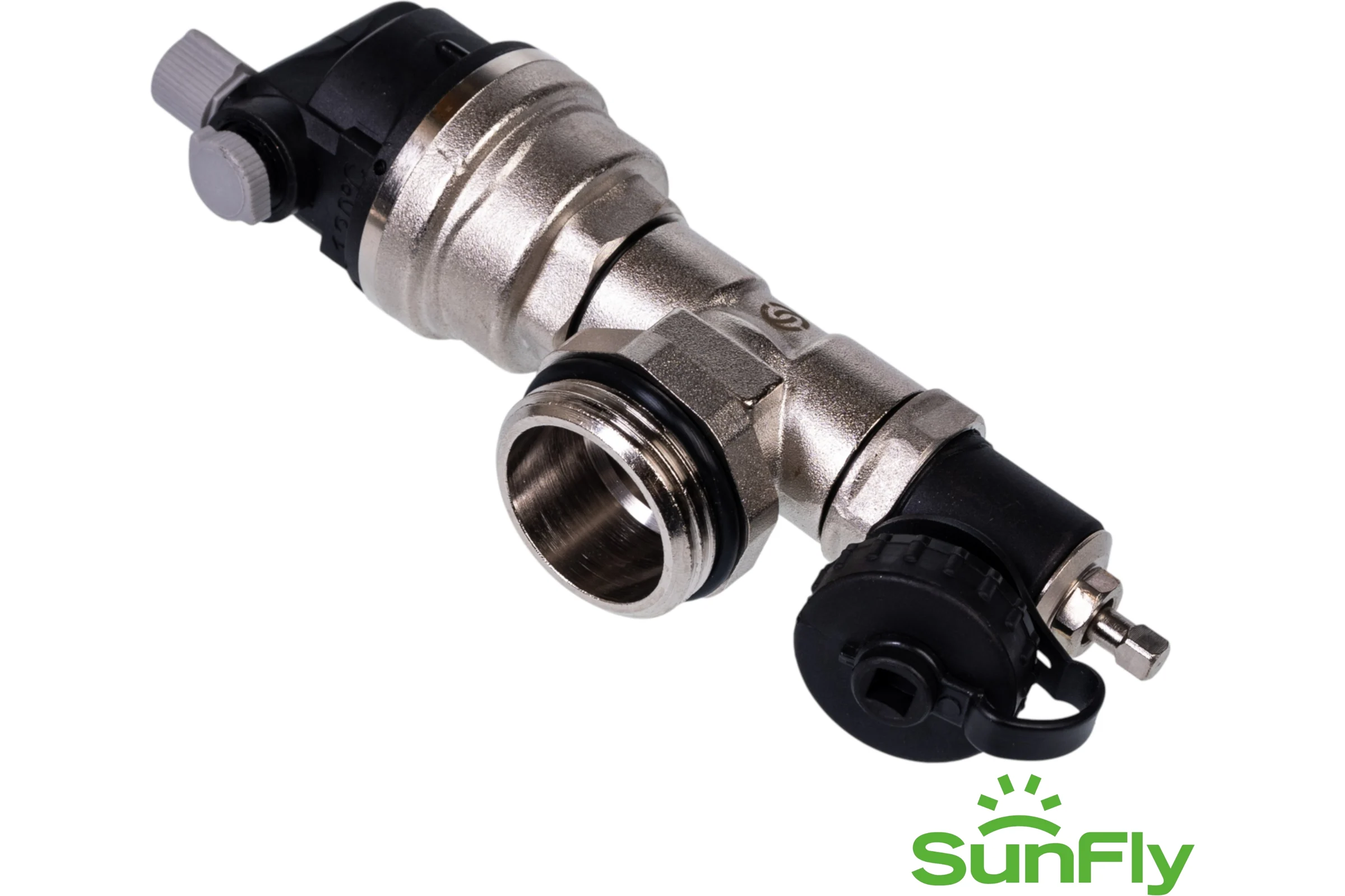 Автоматический воздухоотводчик со сливным краном SUNFLY 1 (XF90778K-1), 2 шт. SF0343594