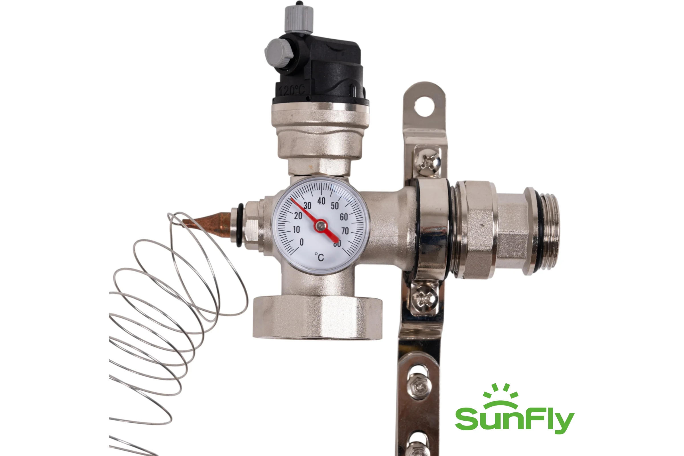 Насосно-смесительный узел для теплого пола SUNFLY 1 с термостатической головкой, без насоса (XF15196D-1) SF0343709