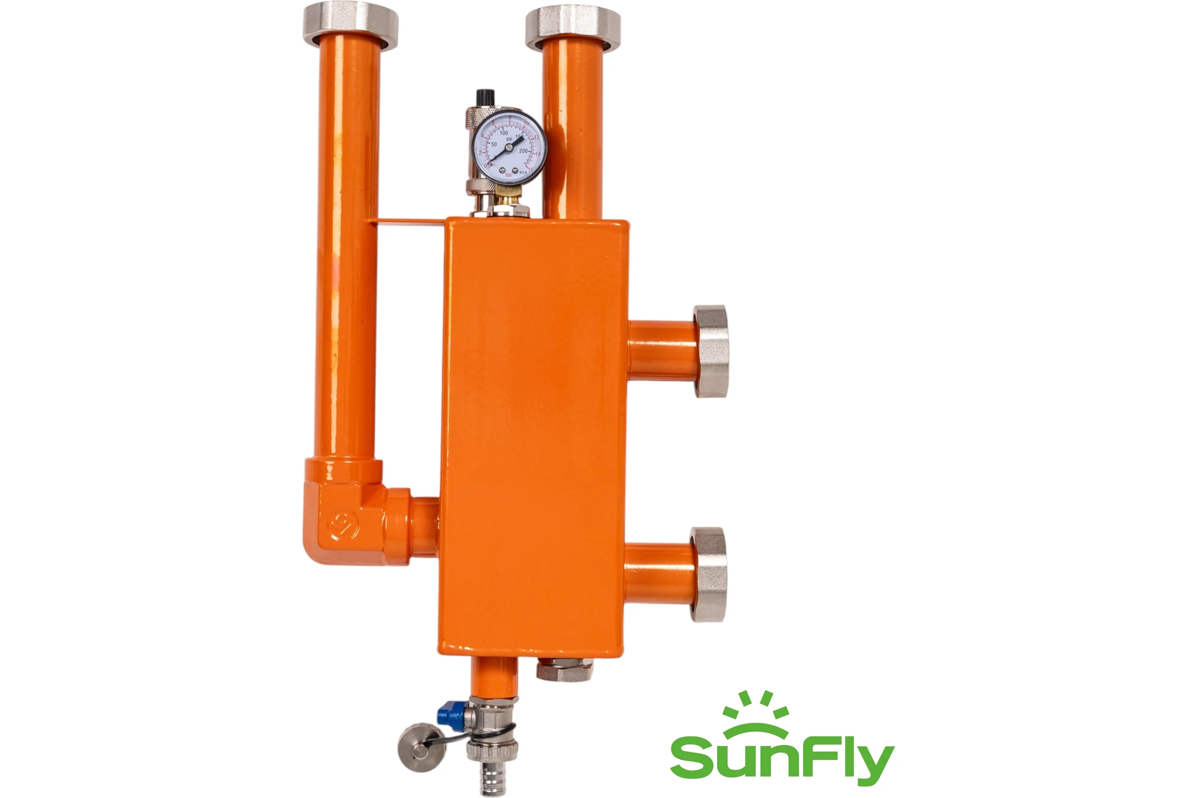 Гидравлическая стрелка с накидными гайками SUNFLY 1 1/2 в теплоизоляции (15010A-112) SF0343600