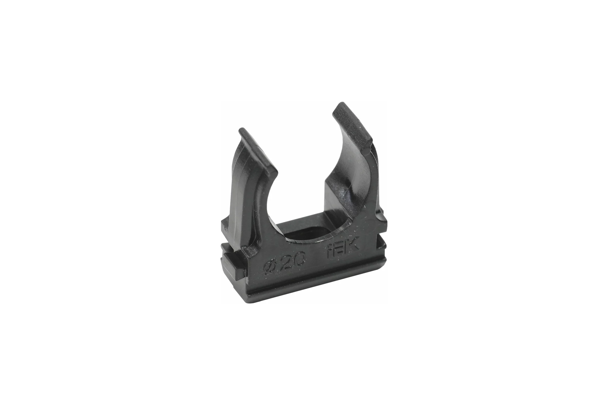 Держатель с защёлкой IEK CF20 черный CTA10D-CF20-K02-100