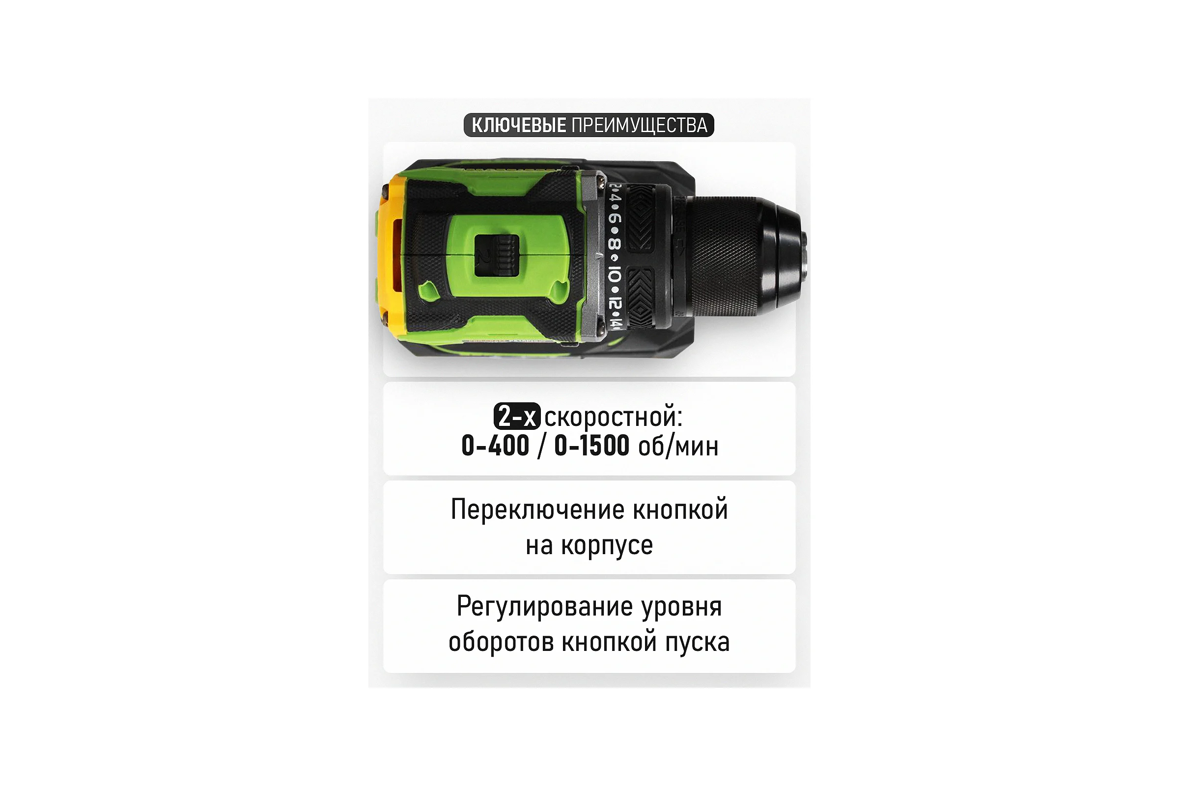 Шуруповерт аккумуляторный PROCRAFT PA18Pro 20В 30Нм (1 АКБ 2Ач+ЗУ+Кейс) PA18Pro-1b-c