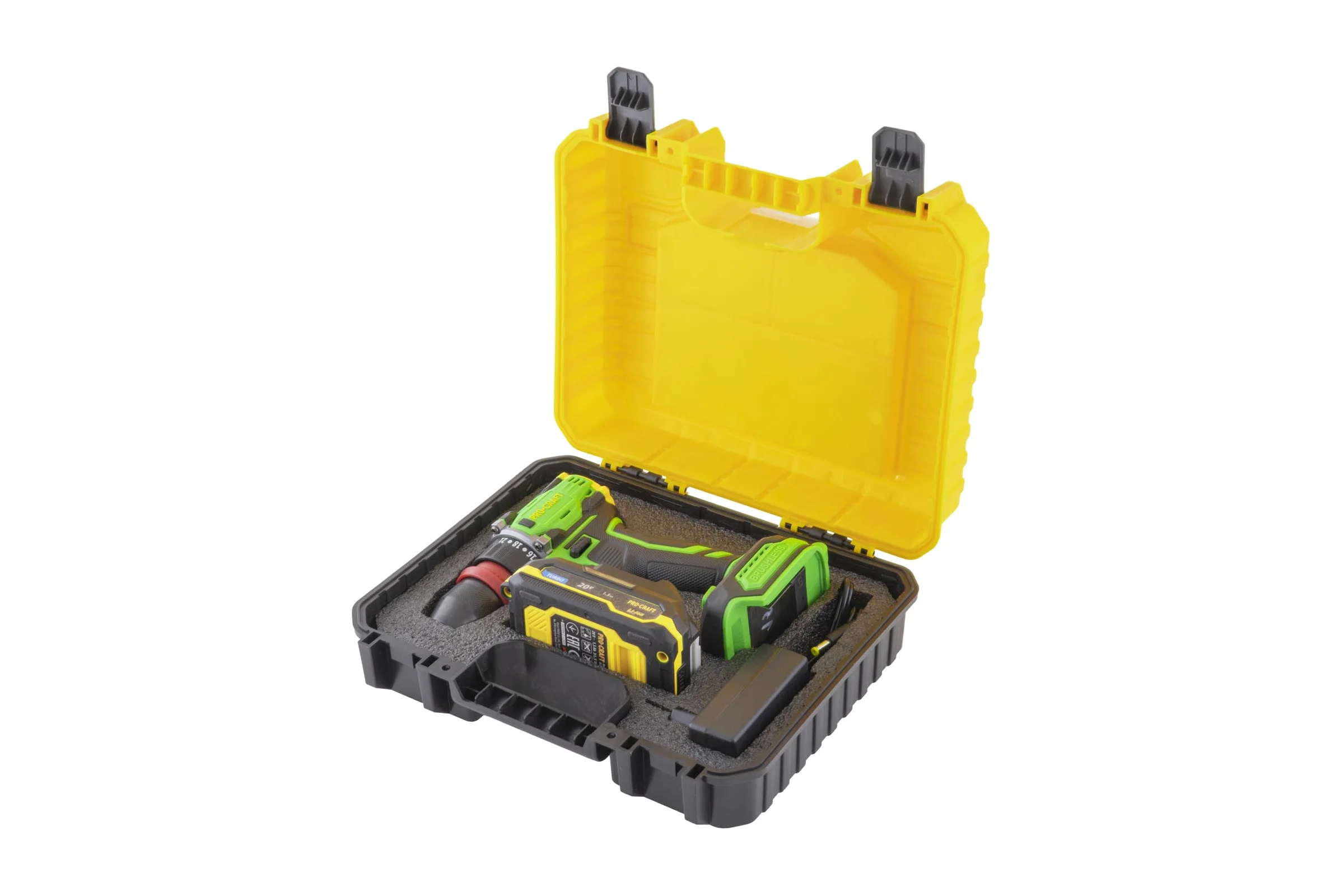 Шуруповерт аккумуляторный PROCRAFT PA18Pro DFR 20В 30Нм (1 АКБ 1,5Ач+ЗУ+Кейс) PA18Pro DRF-1b-c