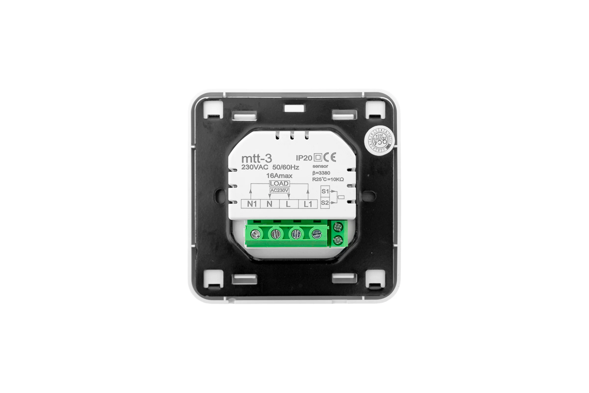 Термостат для теплых полов EKF механический 16 A 230В mtt-3