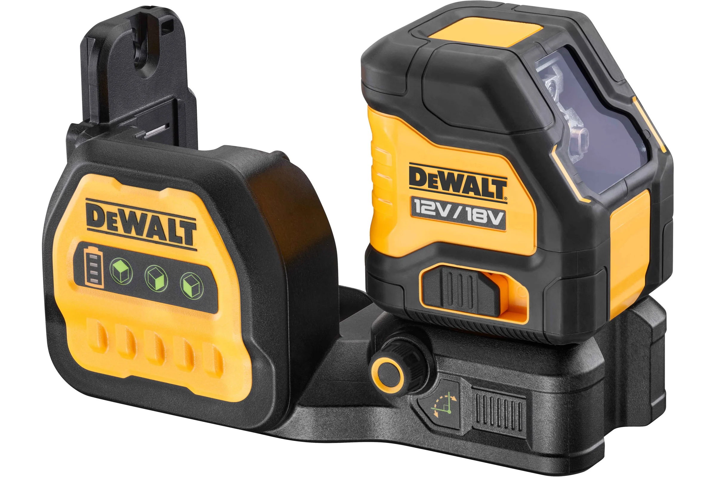 Аккумуляторный лазерный построитель плоскостей Dewalt DCE088D1G18, 12/18 В, зеленый луч, 30 м, с АКБ 2 Ач и ЗУ, в кейсе TSTAK DCE088D1G18-QW