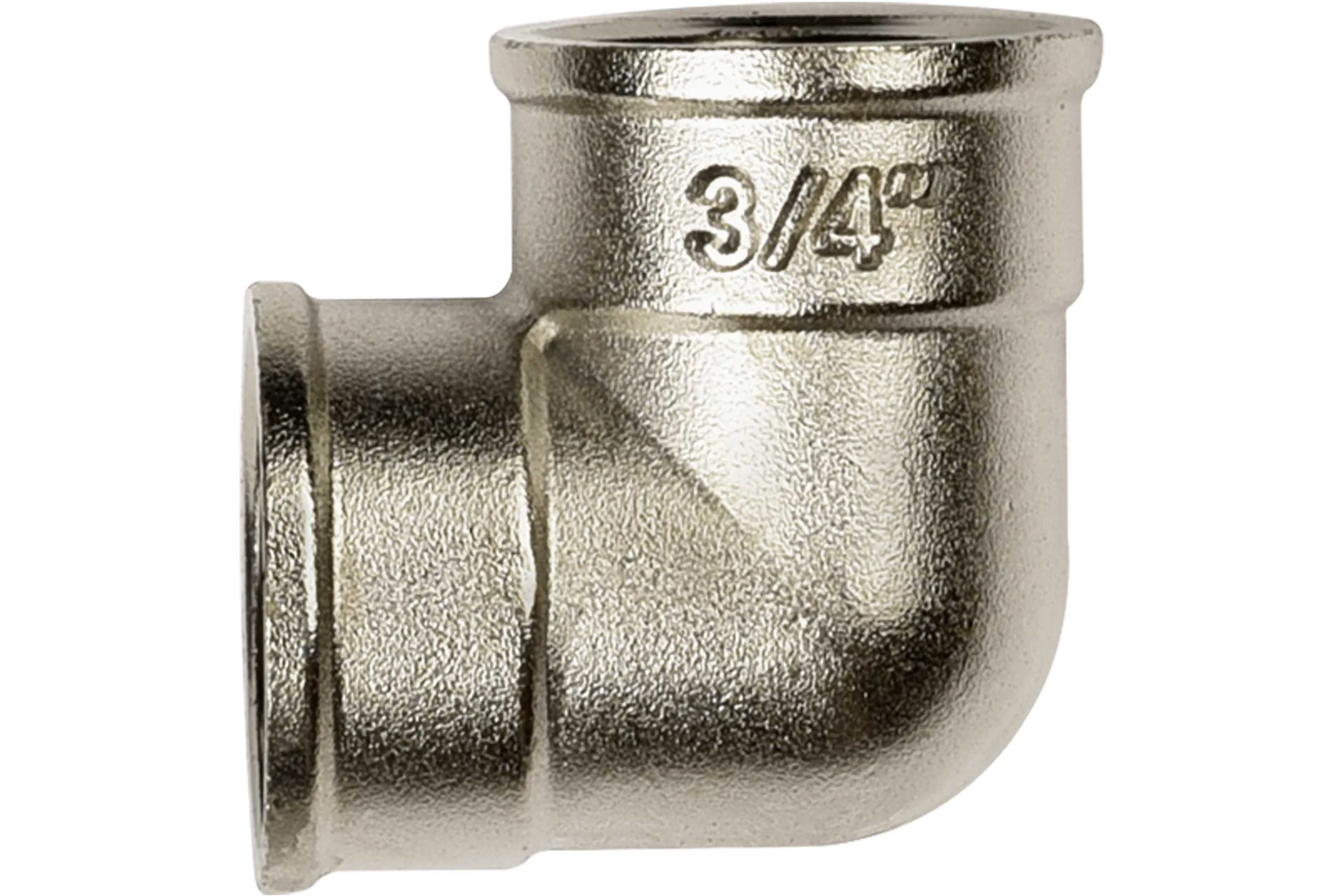 Угол ДМЗ 90 DN20 (3/4") ВР/ВР латунь никель, 5 шт ДМЗ.008.20Н5