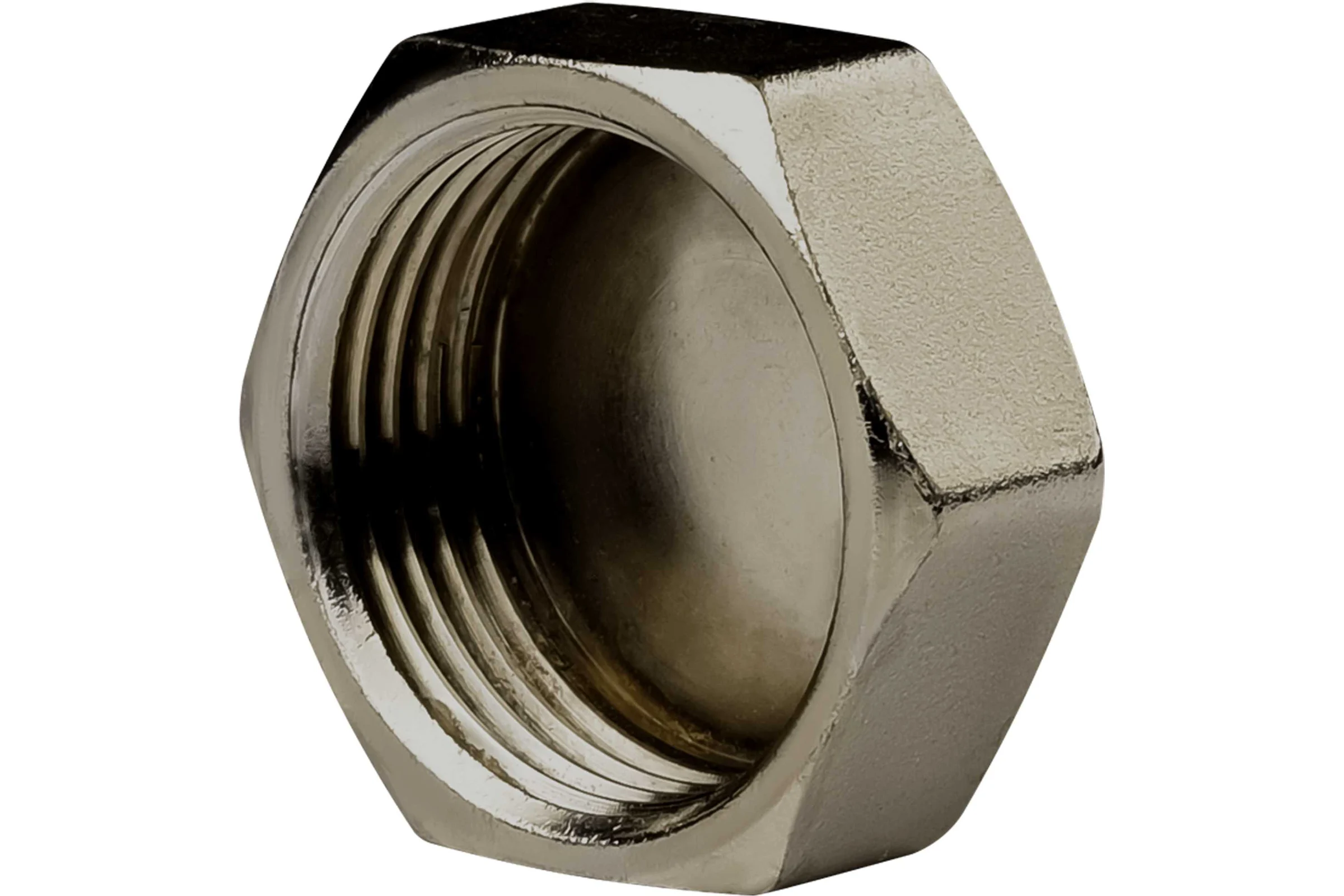 Заглушка ДМЗ DN15 (1/2") ВР латунь никель (упаковка 5 шт) ДМЗ.004.15Н5