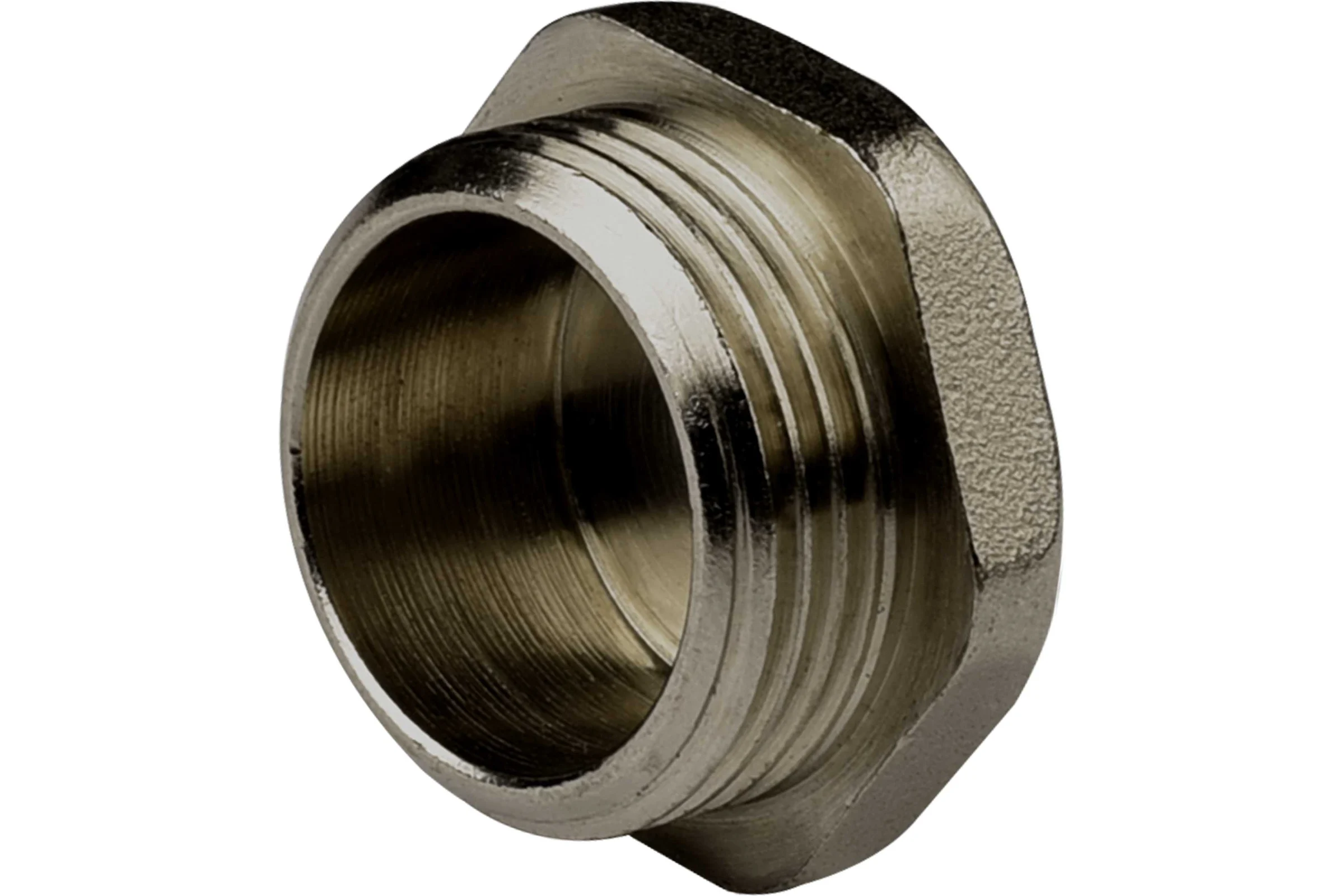 Пробка ДМЗ DN20 (3/4") НР латунь никель (упаковка 2 шт) ДМЗ.003.20Н2