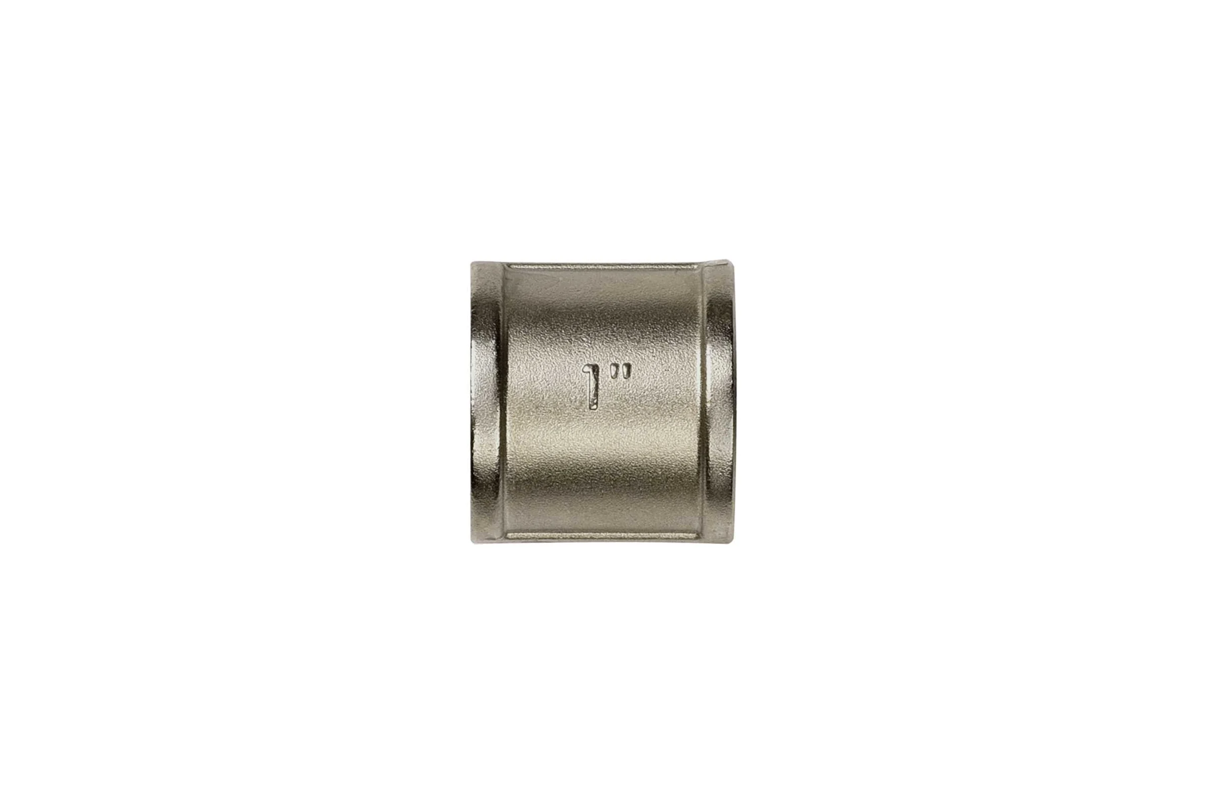 Муфта ДМЗ DN25 (1'') ВР латунь никель (упаковка 10 шт) ДМЗ.001.25Н10