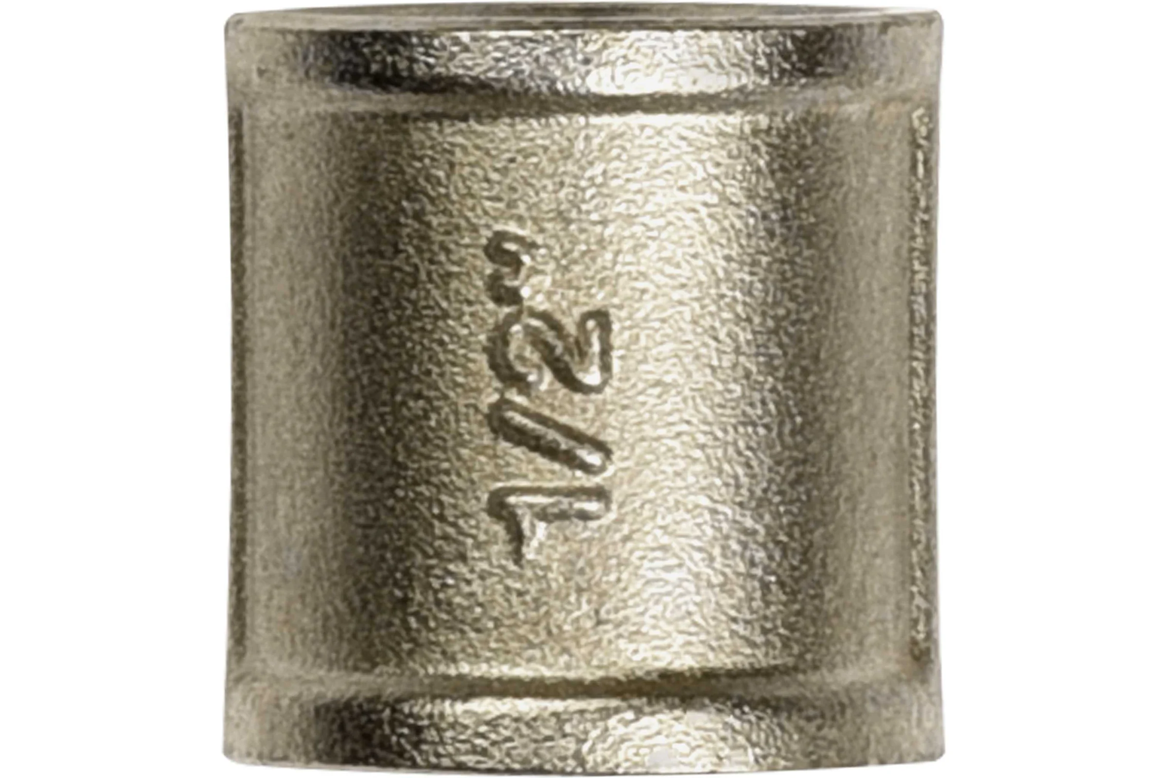 Муфта ДМЗ DN15 (1/2'') ВР латунь никель (упаковка 2 шт) ДМЗ.001.15Н2