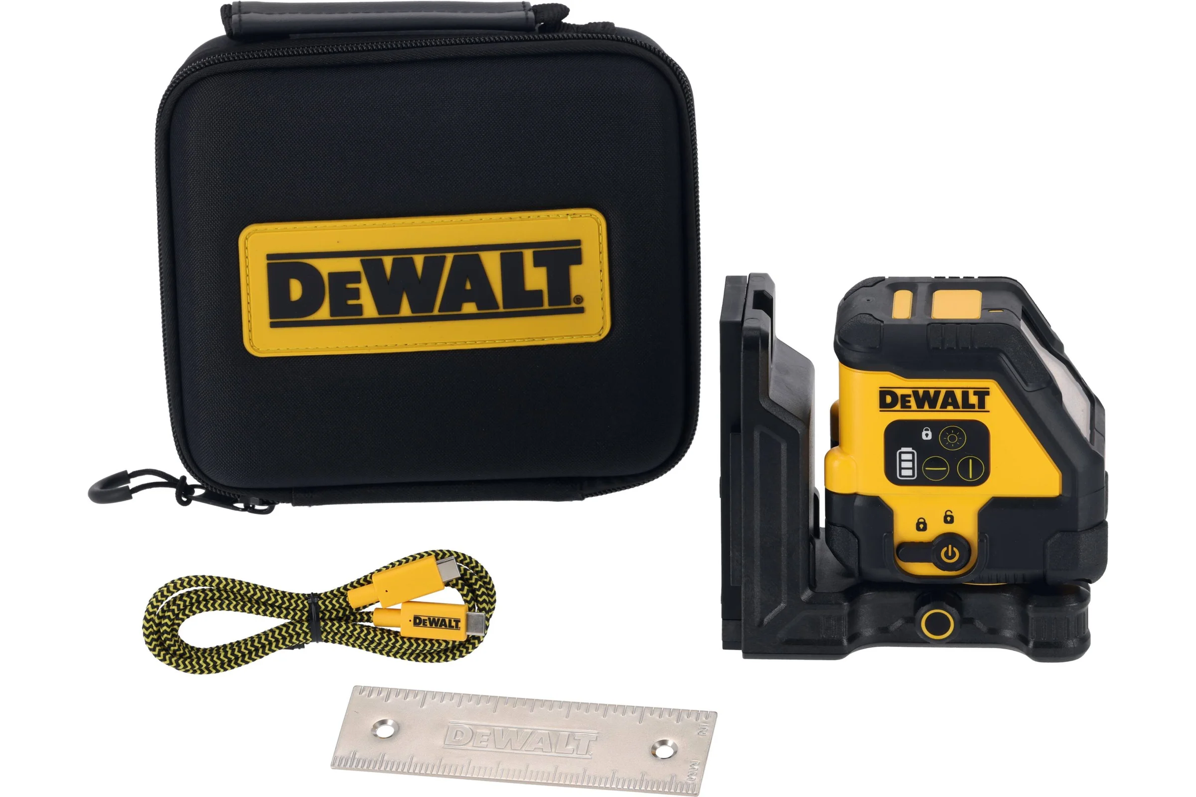 Аккумуляторный лазерный нивелир Dewalt DCLE14201RB, красный луч, 30 м, в чехле DCLE14201RB-XJ