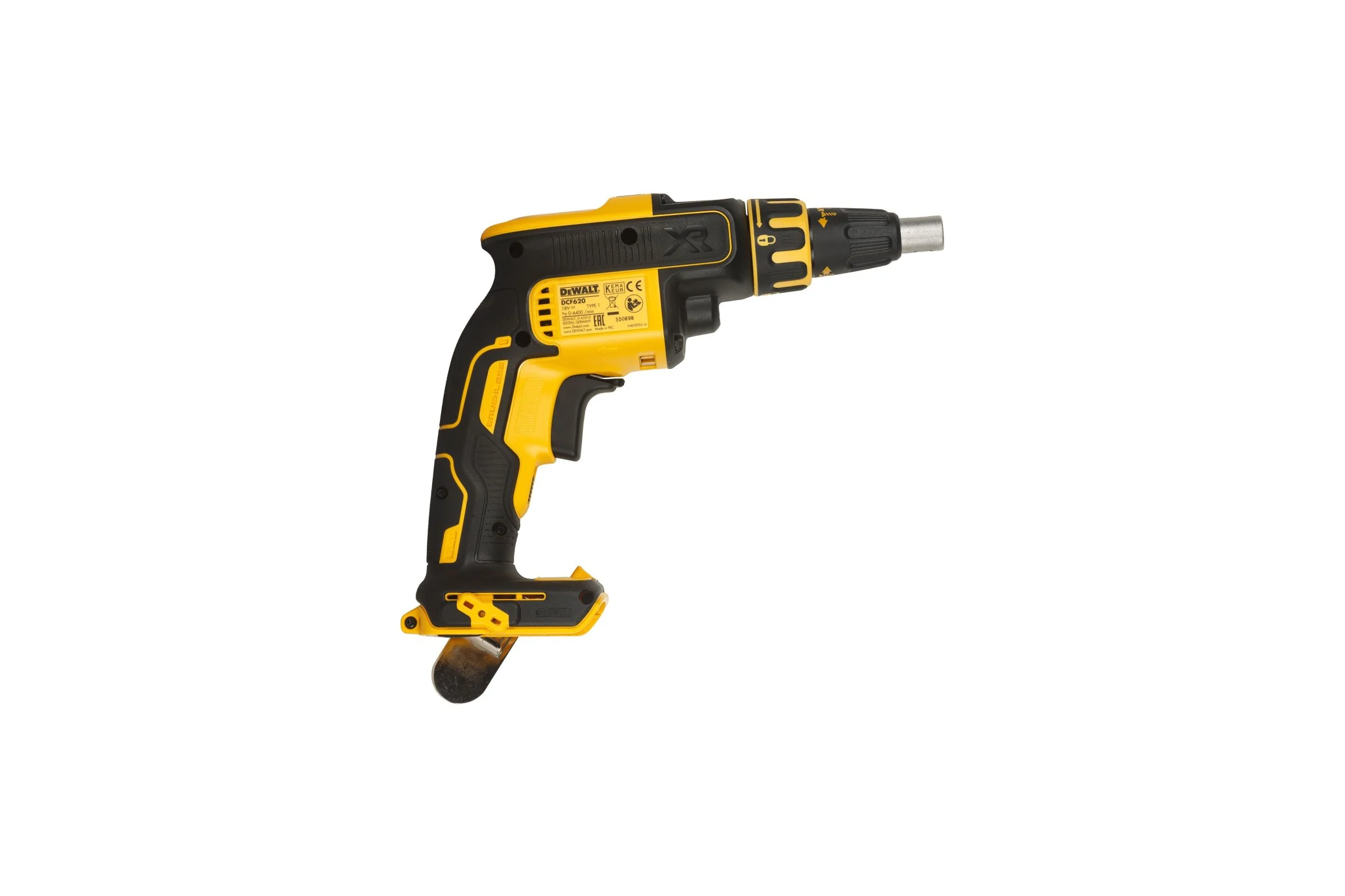 Аккумуляторный ленточный шуруповерт Dewalt DCF620NT, 18 В, 30 Нм, 4400 об/мин, без АКБ и ЗУ, в кейсе TSTAK DCF620NT-QW