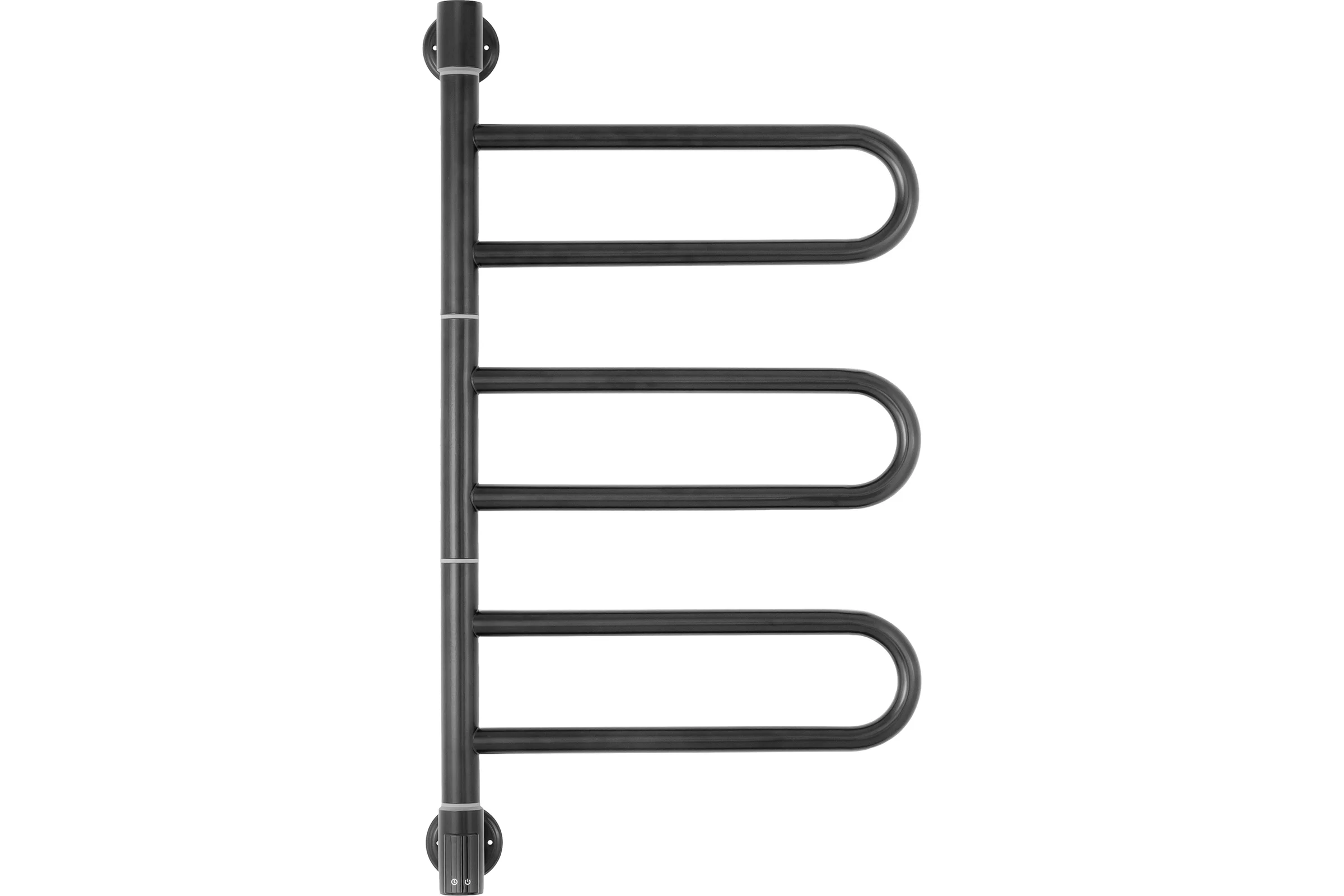 Полотенцесушитель ENERGY U chrome G3K RAL 9005 Чёрный матовый + ECO 2 Чёрный УТ-УТ-01216