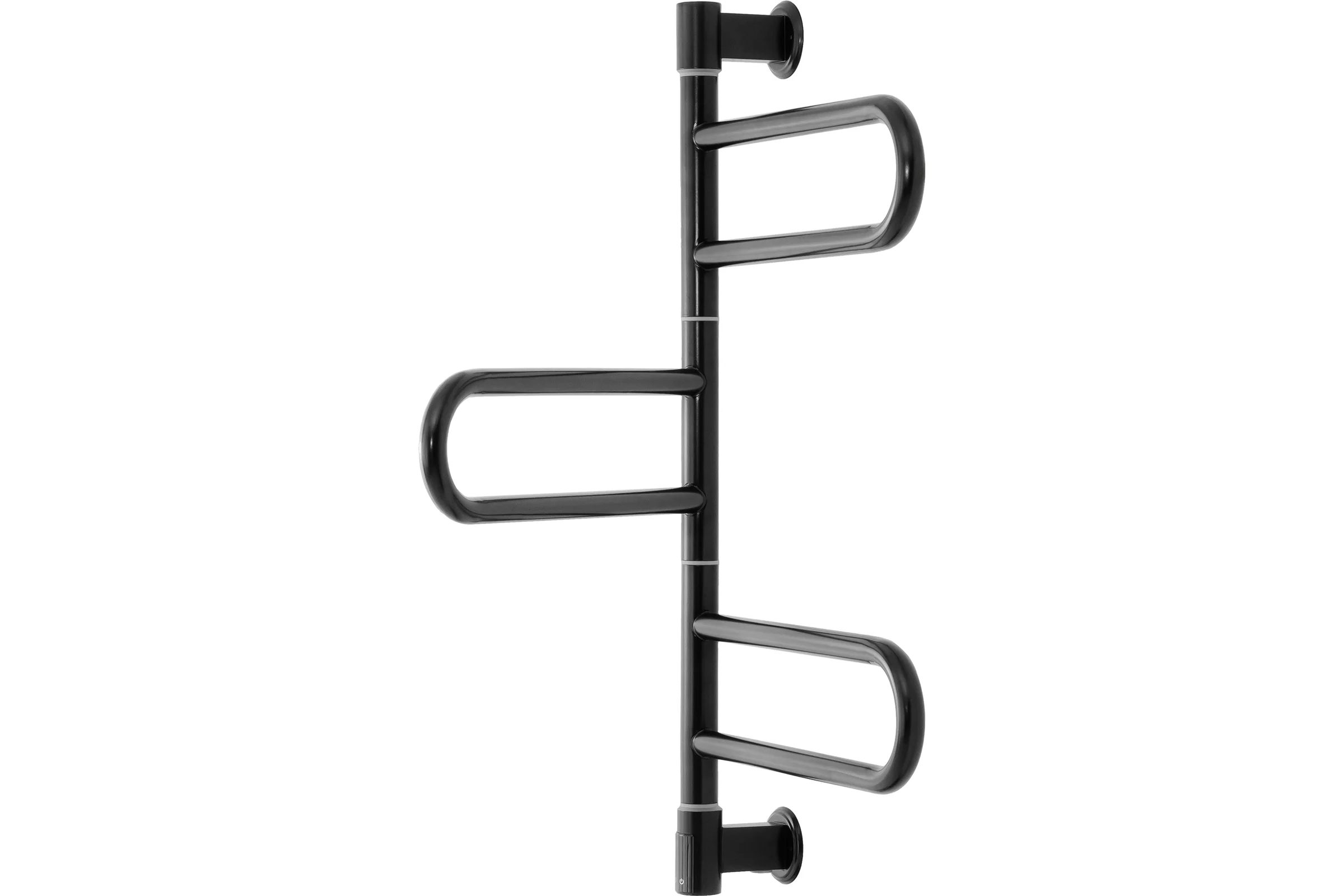 Полотенцесушитель ENERGY U chrome G3K RAL 9005 Чёрный матовый + ECO 2 Чёрный УТ-УТ-01216
