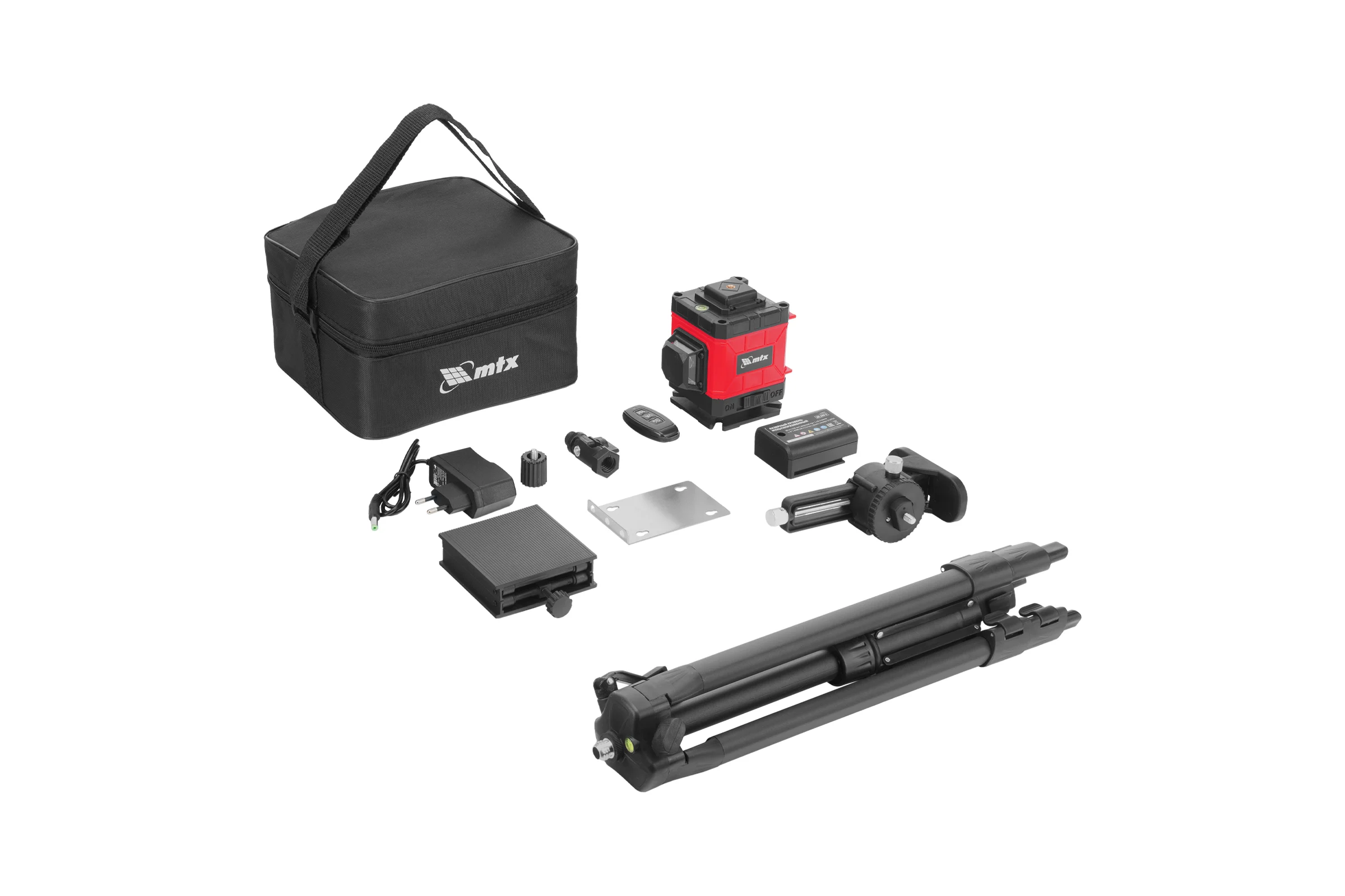 Лазерный уровень// MTX м-призм. ML 360-3 Pro SET, 30 м, акк. Li 3000 мАч, состоит из 2 частей 350835