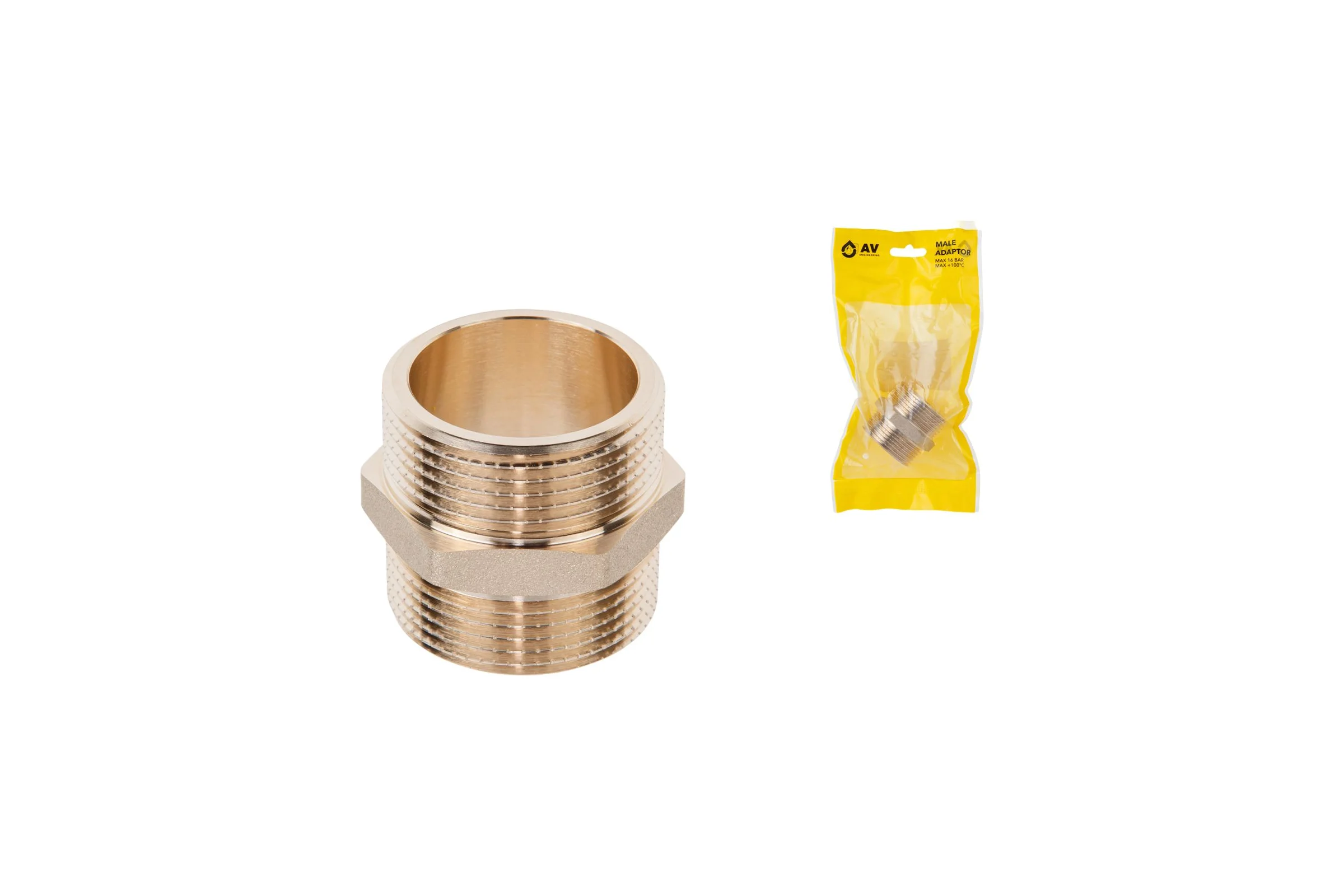 Ниппель AV Engineering 1 1/4 нар.-нар., (инд. упак.) AVE303014