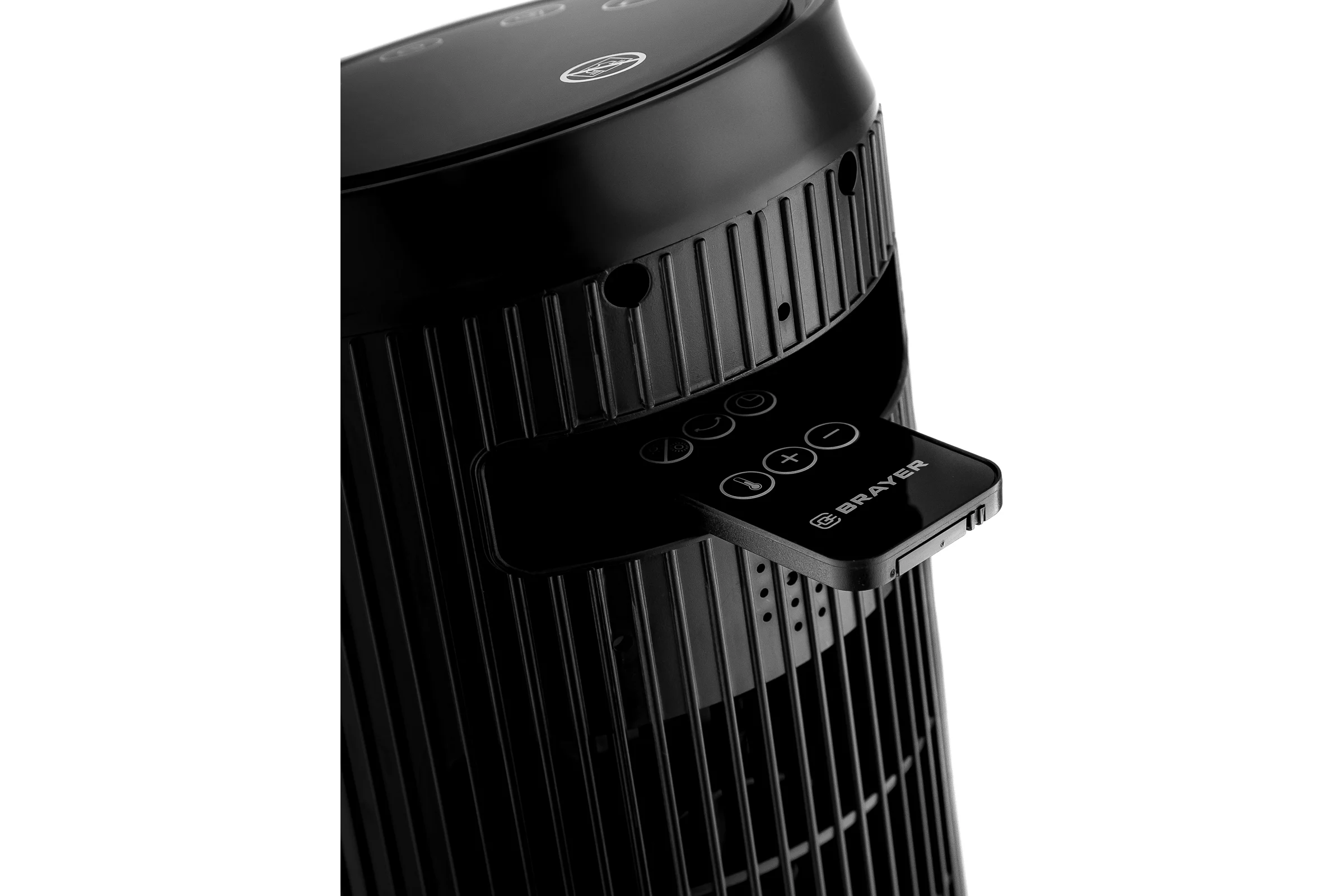 Тепловентилятор BRAYER 4863BR 2000Вт, LED-дисплей, пульт ДУ, таймер 8 ч, площадь 20кв.м., электронное управление, эффект пламени BR4863